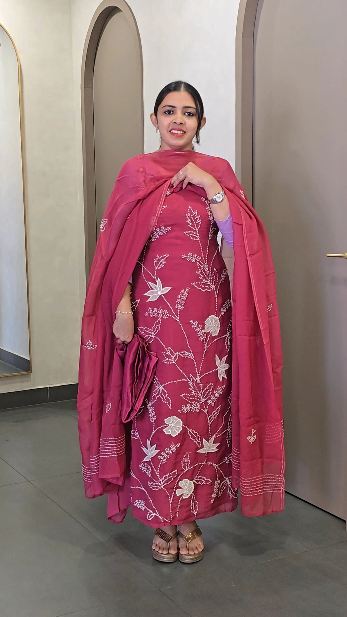Pure Viscose Organza Salwarsuit - SC 10778
