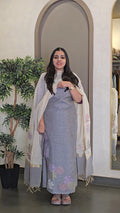 Chanderi Silk Salwarsuit - SC 10901