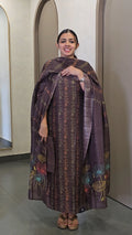 Semi Rawsilk Salwarsuit - SC 10715
