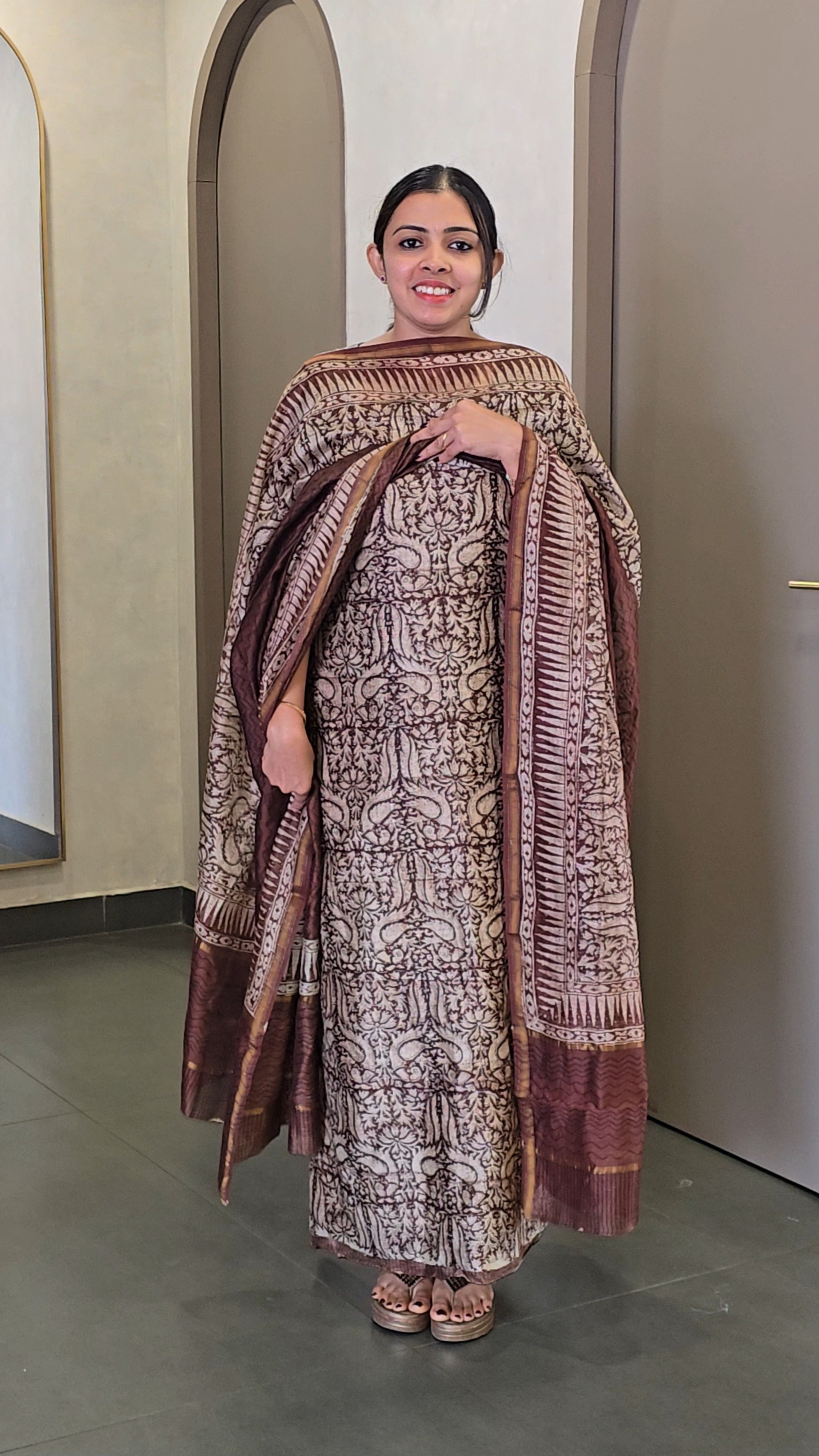 Premium Maheshwari Silk Salwarsuit- SC 10292