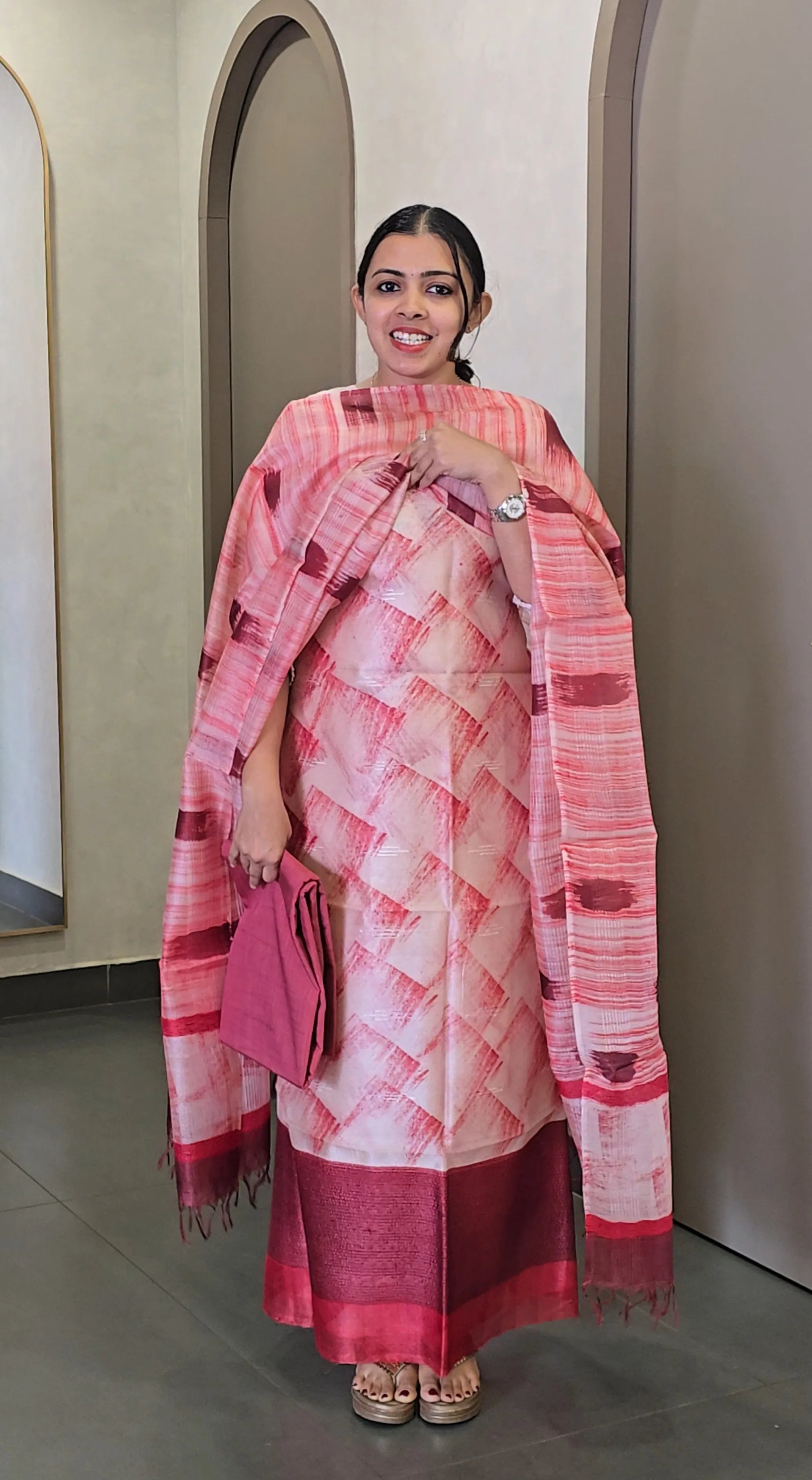 Pure Tussarsilk Salwarsuit  - SC 10490