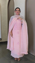 Premium Viscose Organza Chikankari Salwarsuit - SC 10579