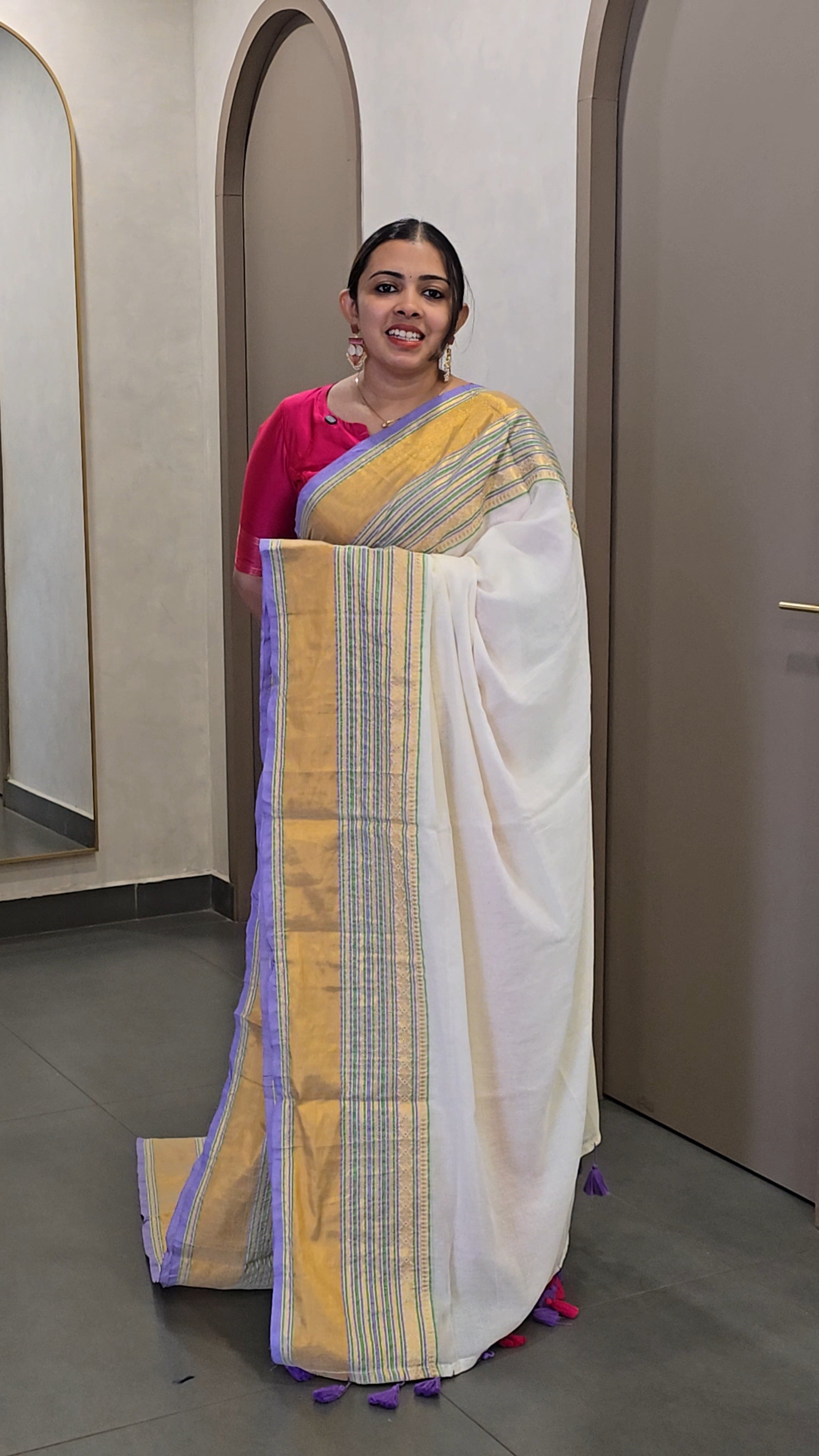 Mul-Cotton Onam Saree