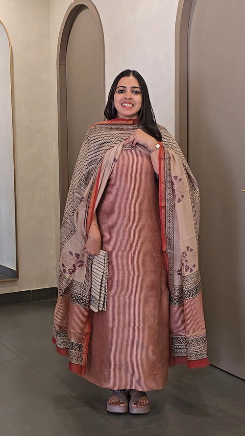 Chanderi Silk Salwarsuit - SC 10814