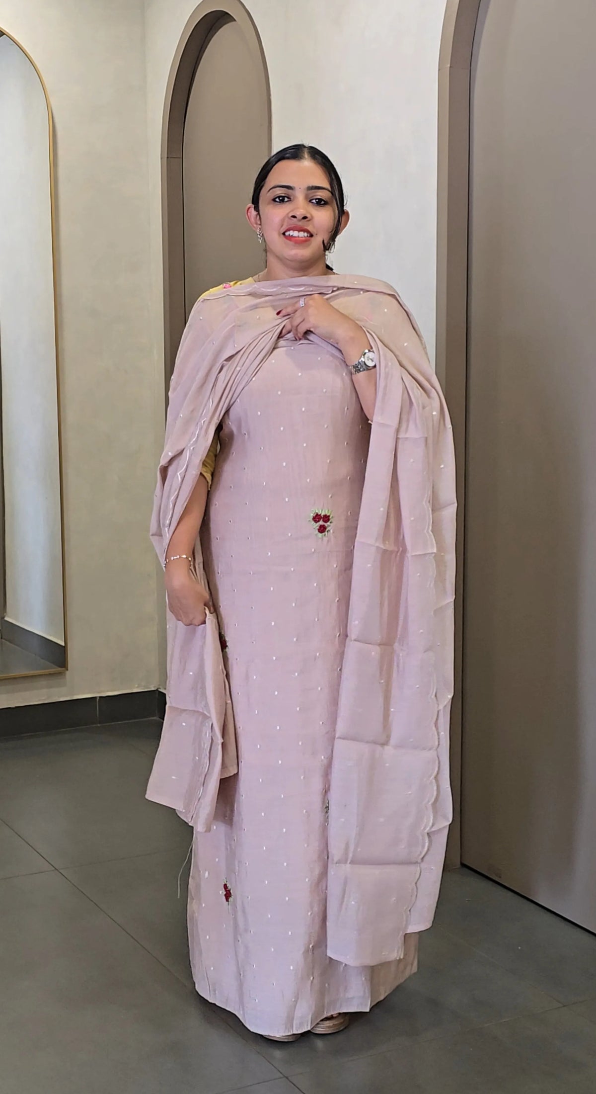 Mul Chanderi Salwarsuit - SC 10697
