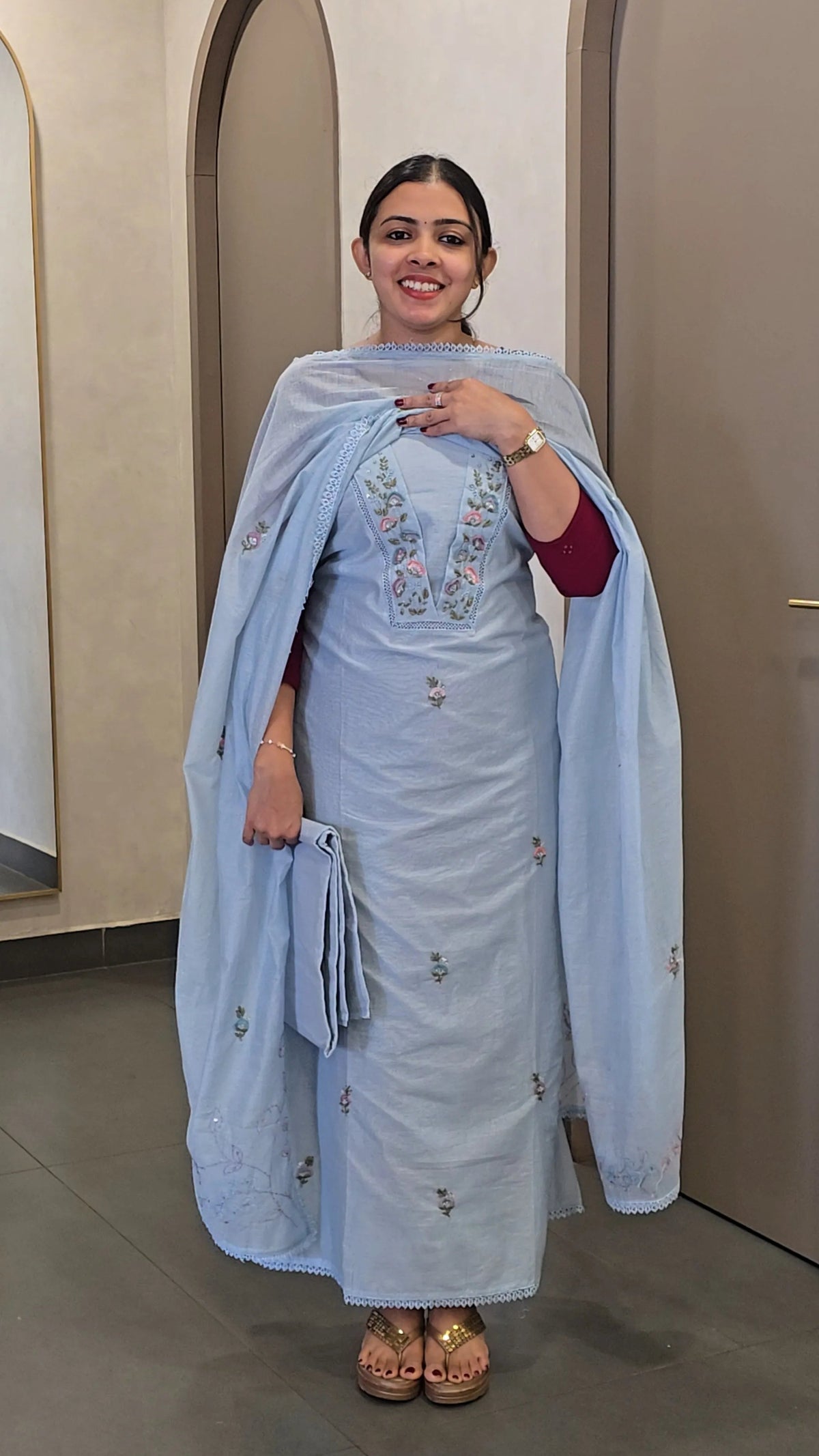 Mulchanderi Salwarsuit - SC 10708