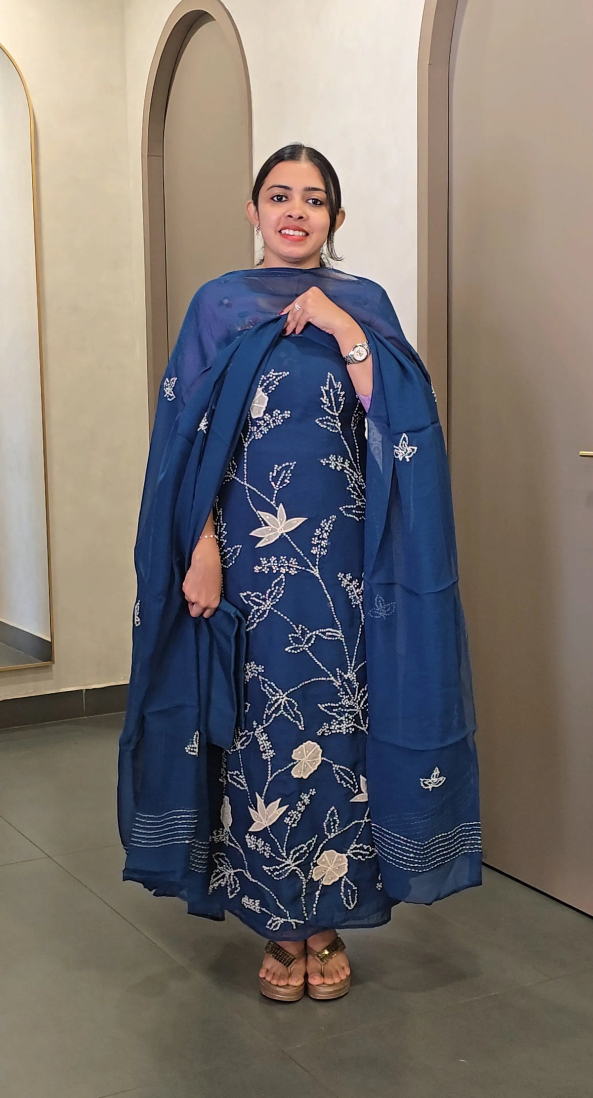 Pure Viscose Organza Salwarsuit - SC 10778