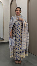 Maheshwari Silk Salwarsuit - 10021