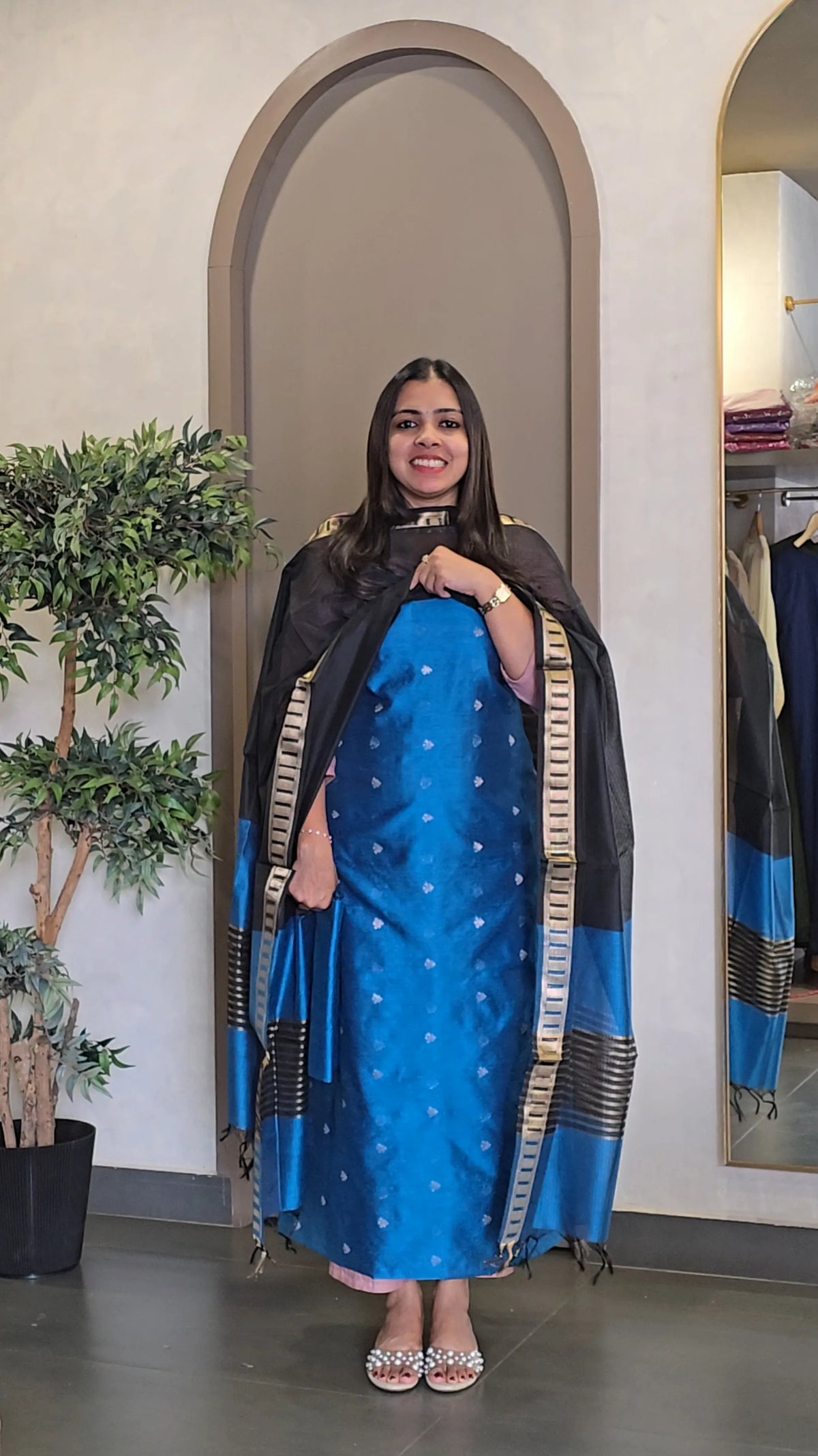 Chanderi Silk Salwarsuit - SC 10987