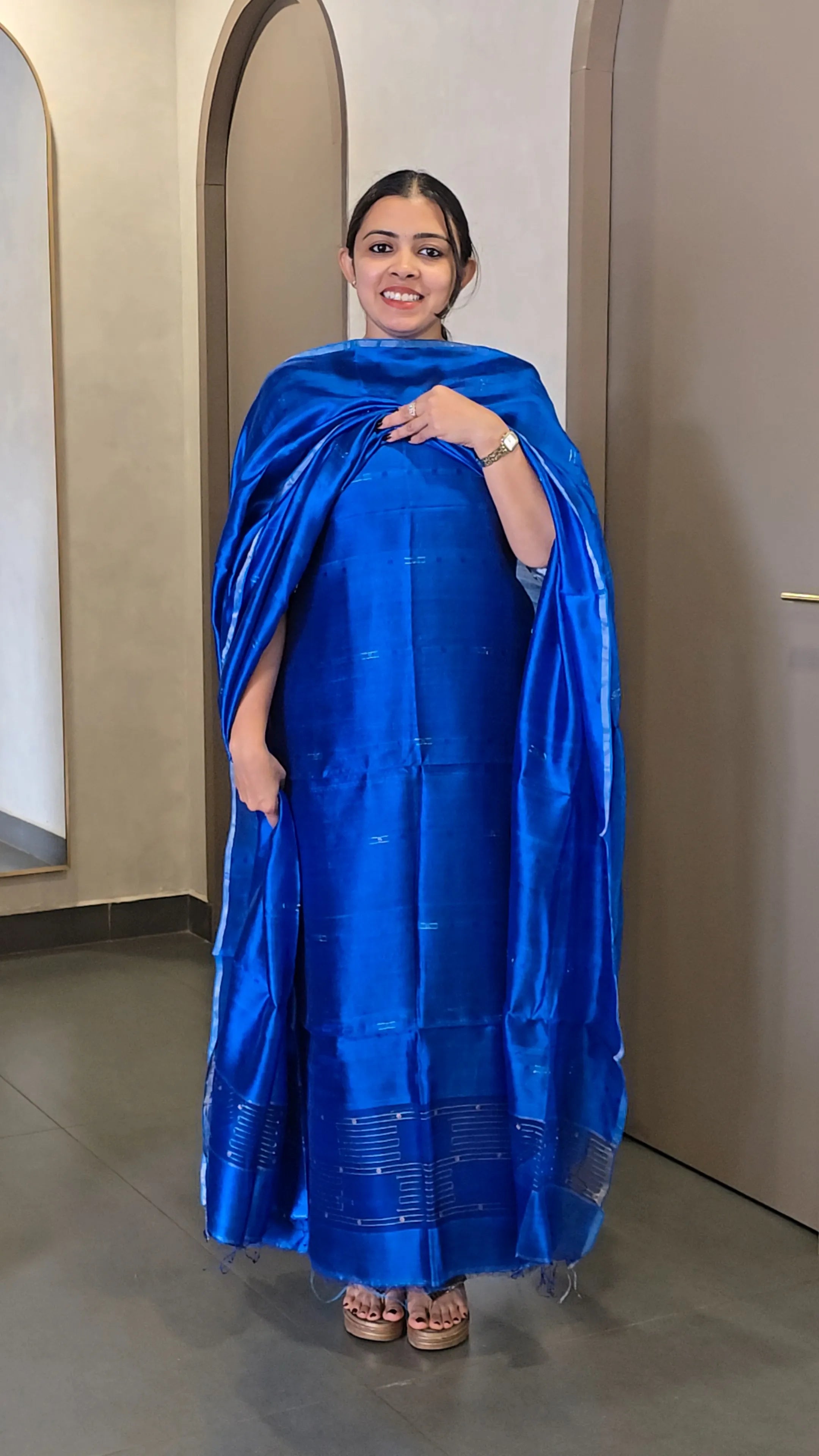 Pure Tussar Organza Salwarsuit - SC 10057