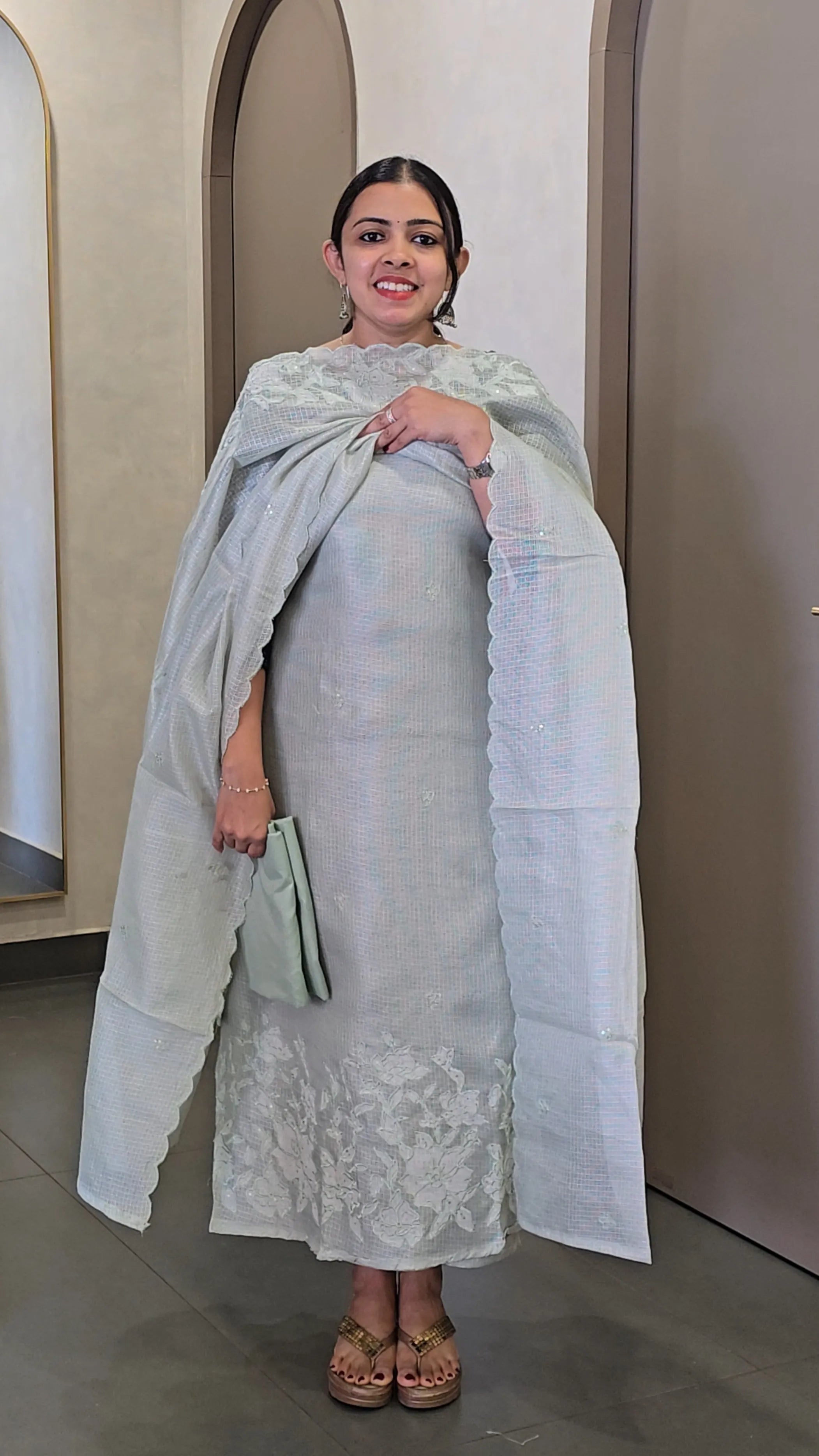 Kota Salwarsuit with Applique work - SC 10709