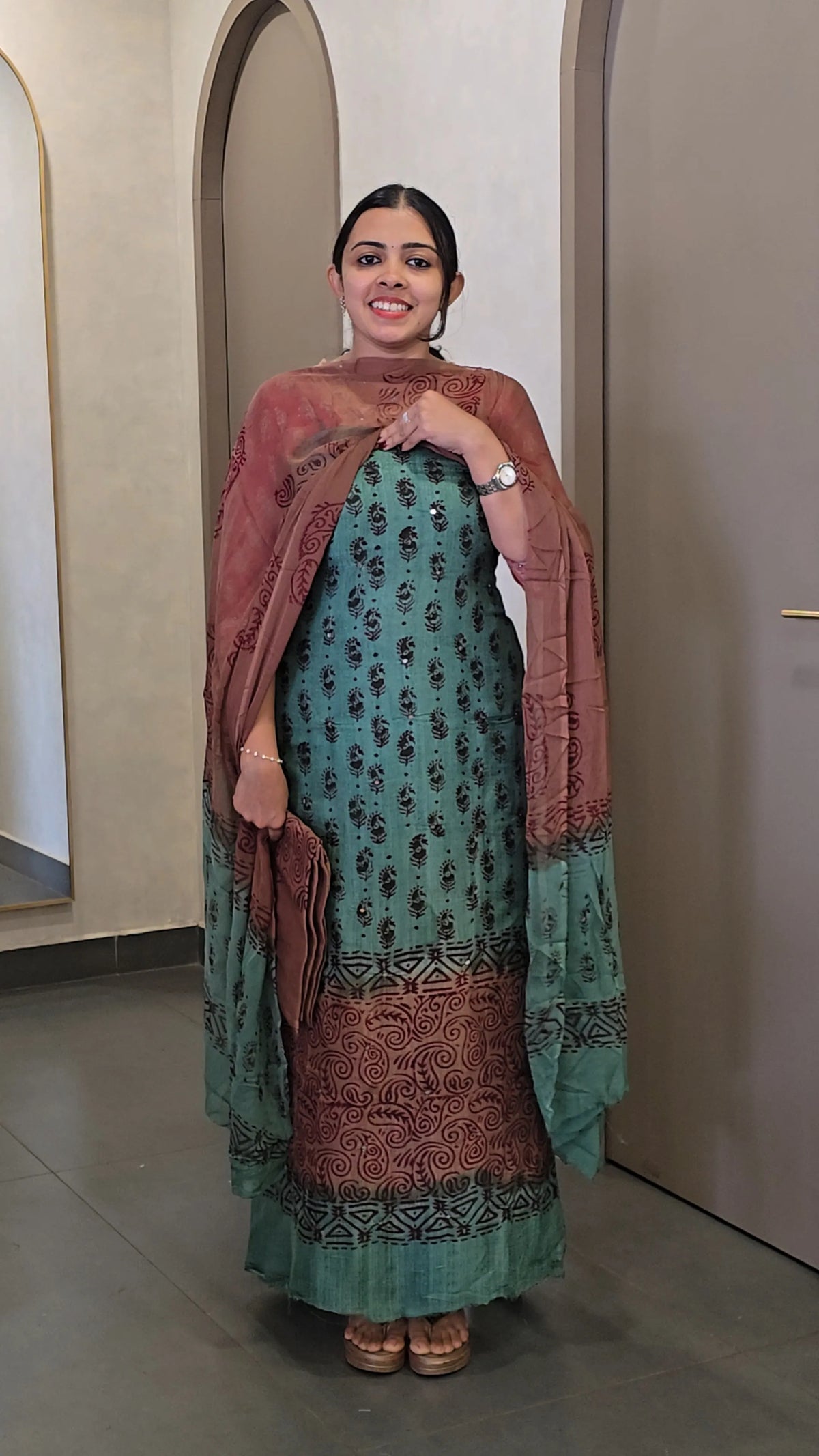 Crepe Georgette Salwar Suit - SC 10797