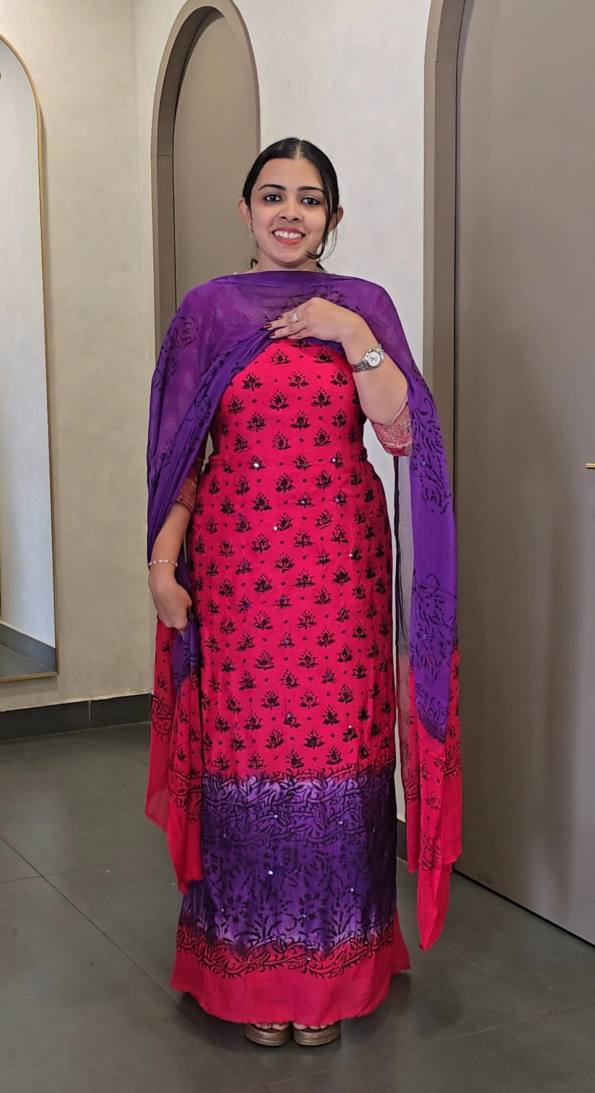 Crepe Georgette Salwar Suit - SC 10797
