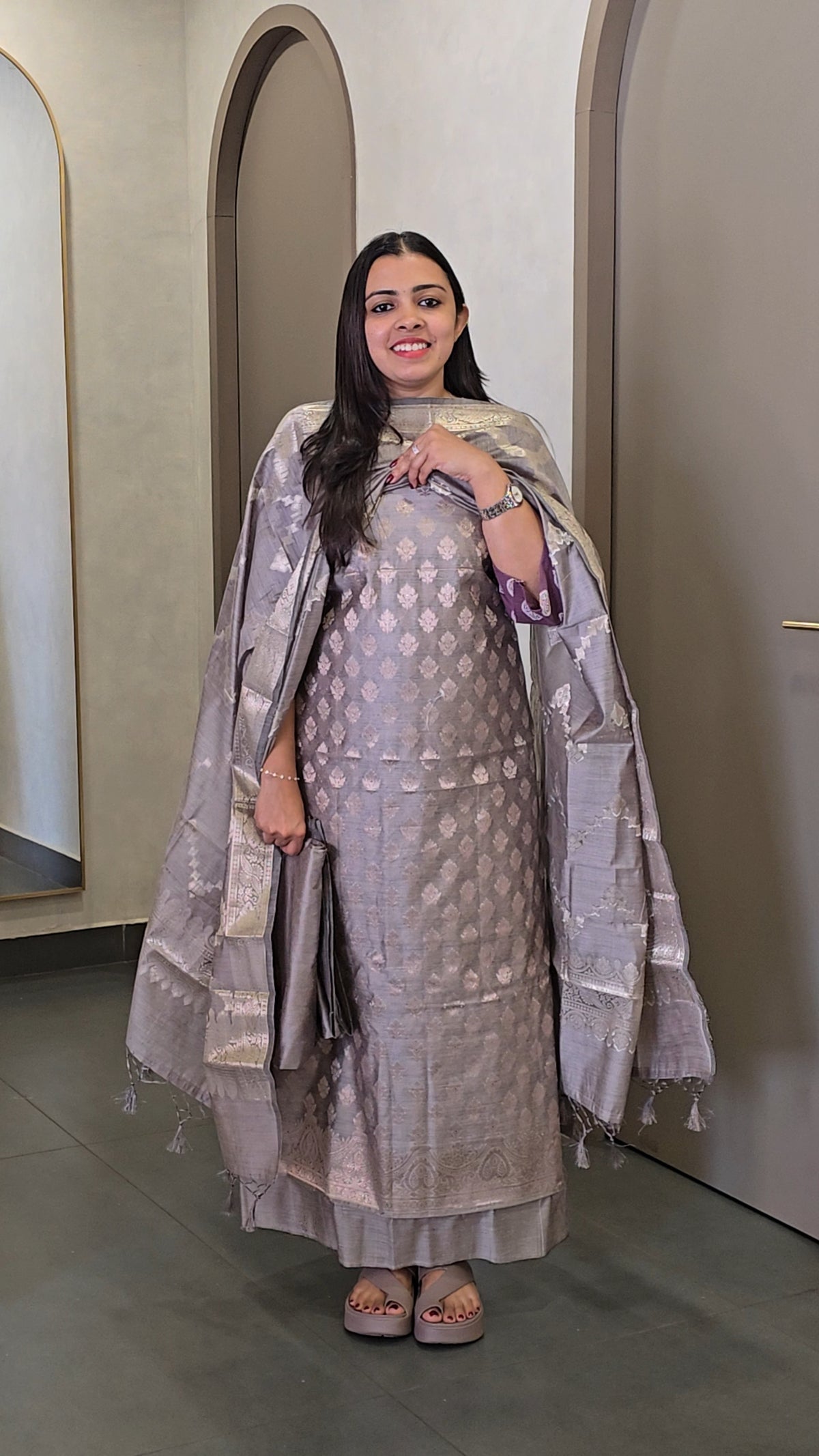 Soft Silk Banarasi Salwarsuit - SC 10661