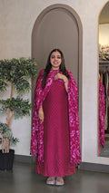 Chanderi Salwarsuit with Crushed Dupatta - SC 10937