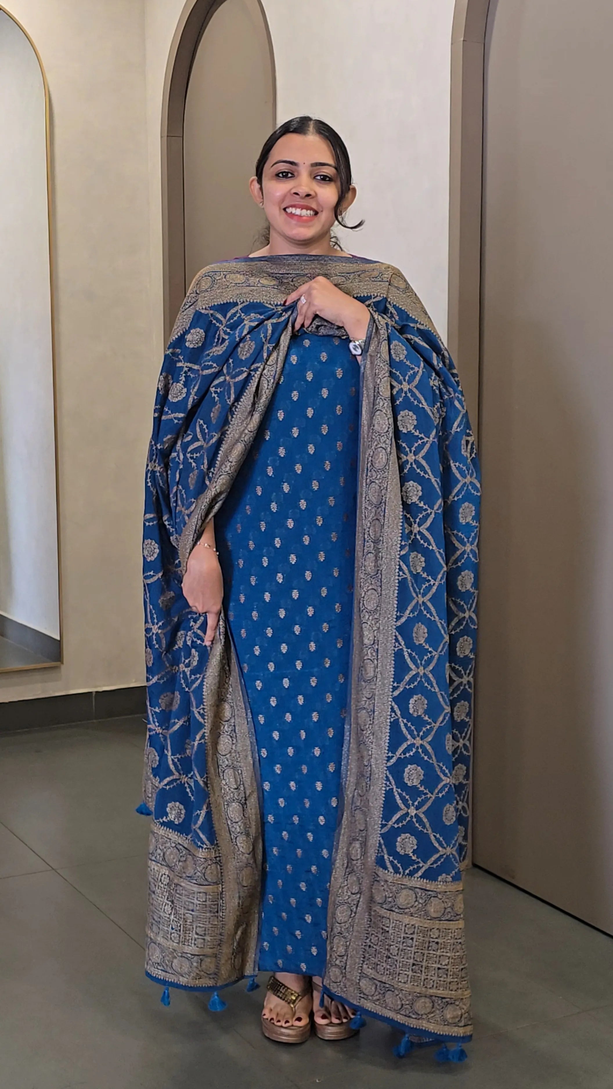 Premium Chiffon Banarasi Salwarsuit - SC 10642