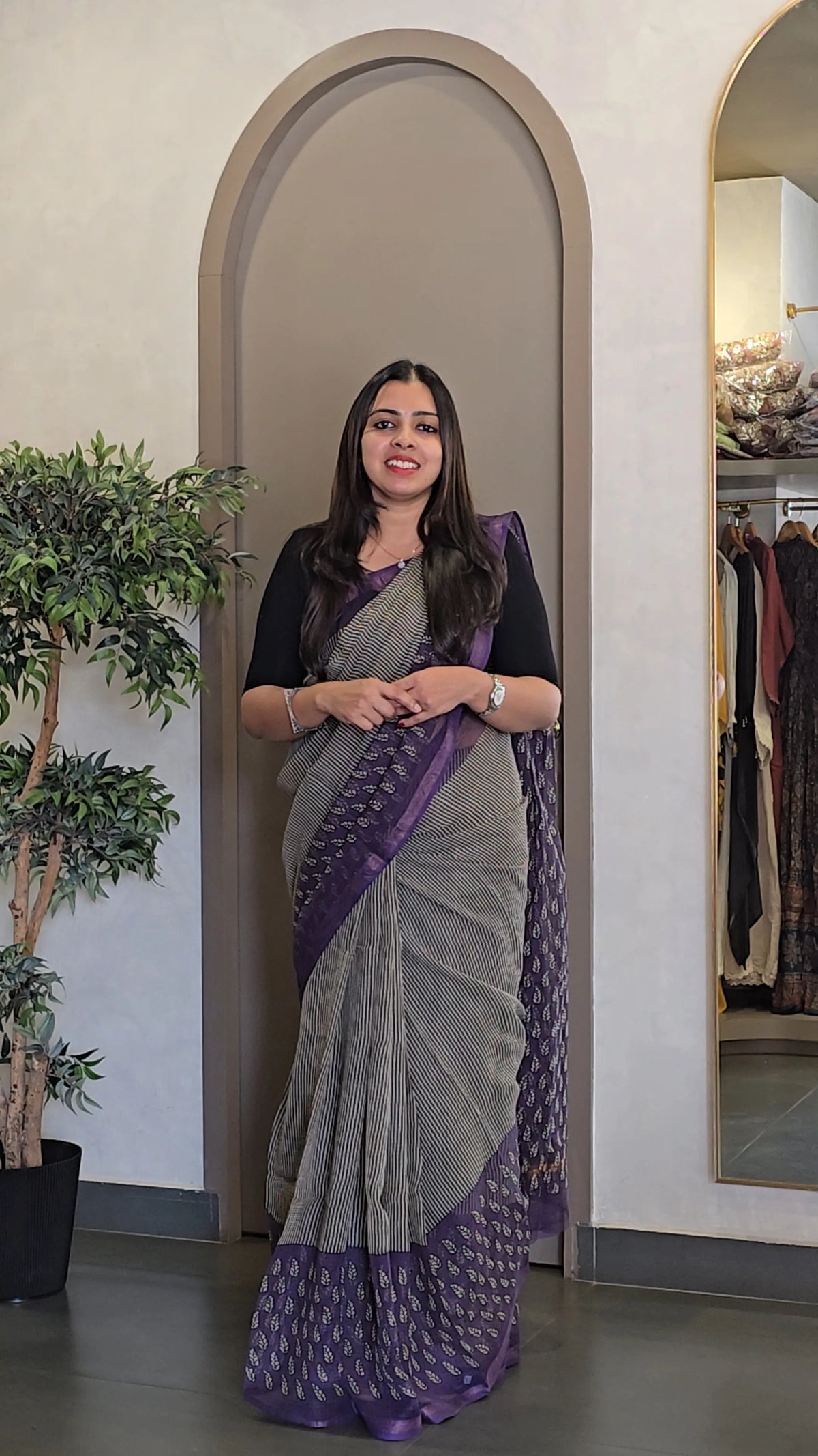 Kota Doria Saree with Blouse - SC 10334