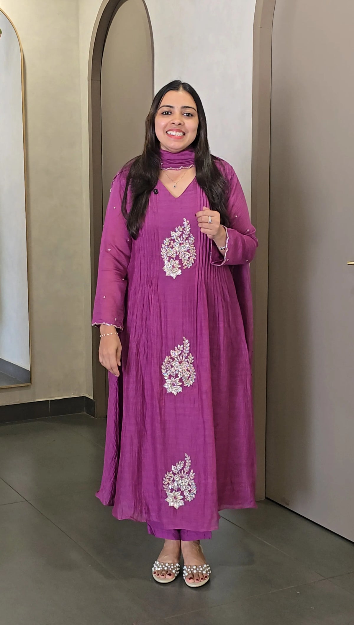 Premium Pure Mulchanderi Salwarset - SC 10583
