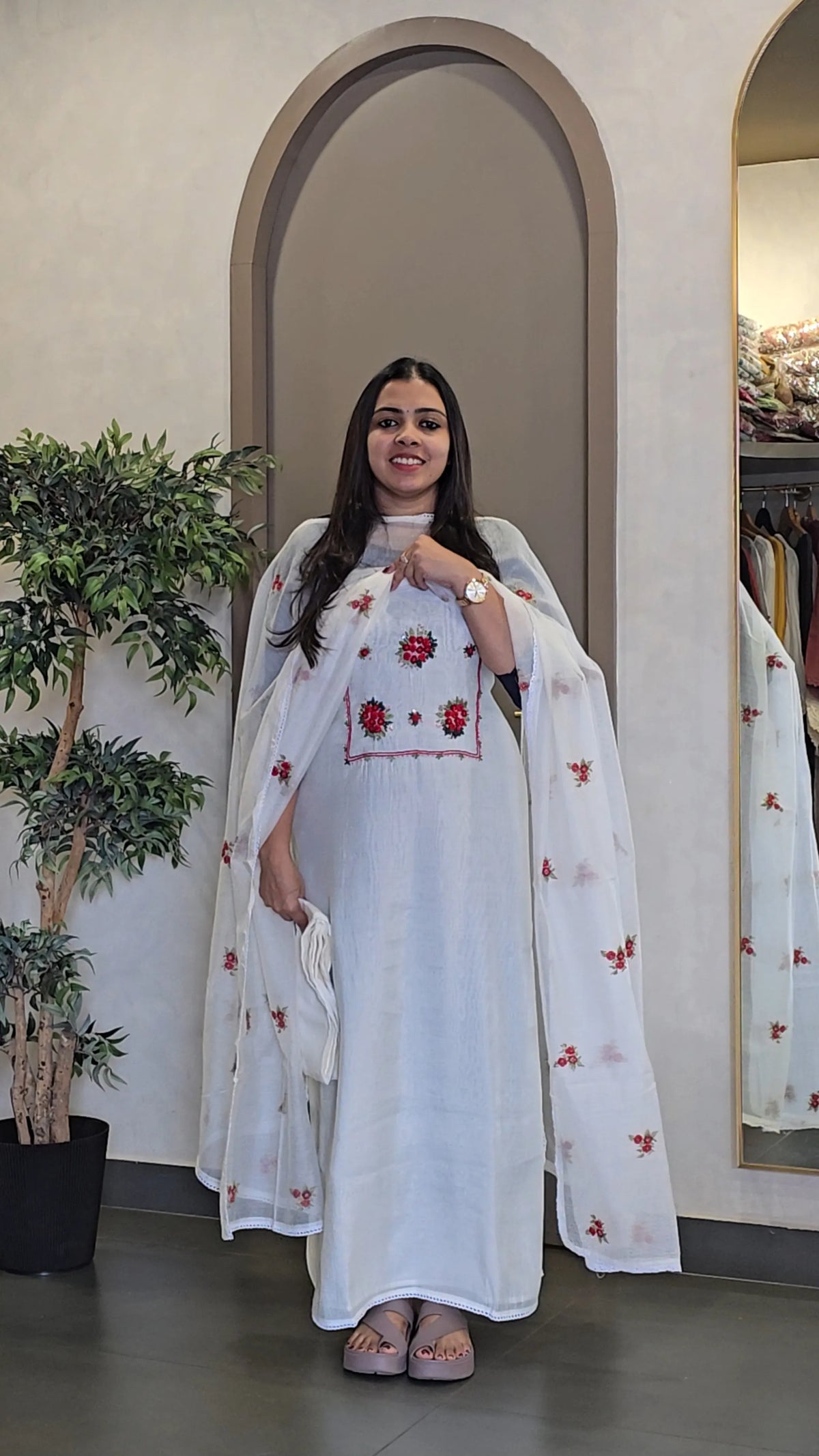 Modal Chanderi Salwarsuit - SC 10927