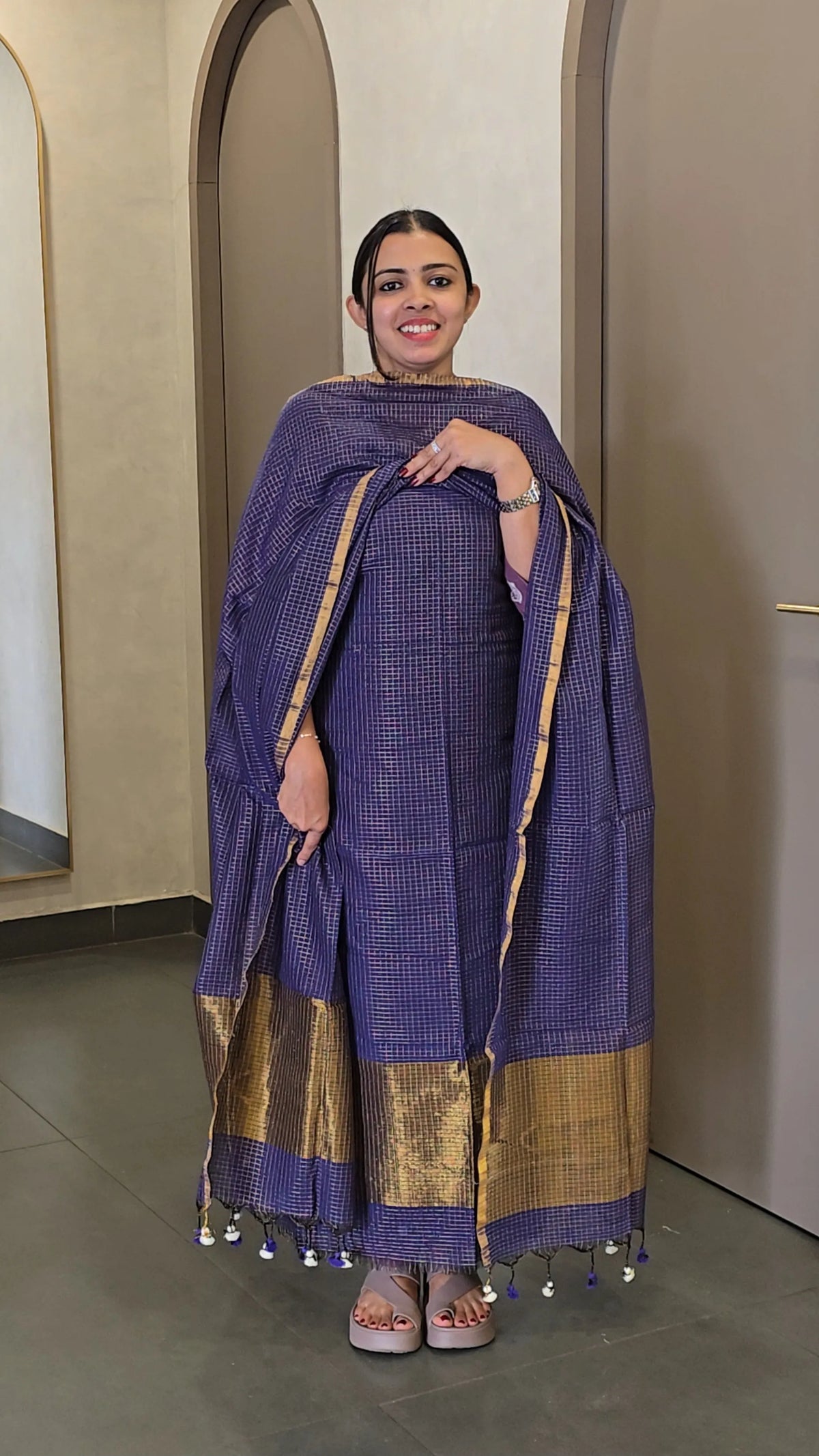 Chanderi Salwarsuit - SC 10837