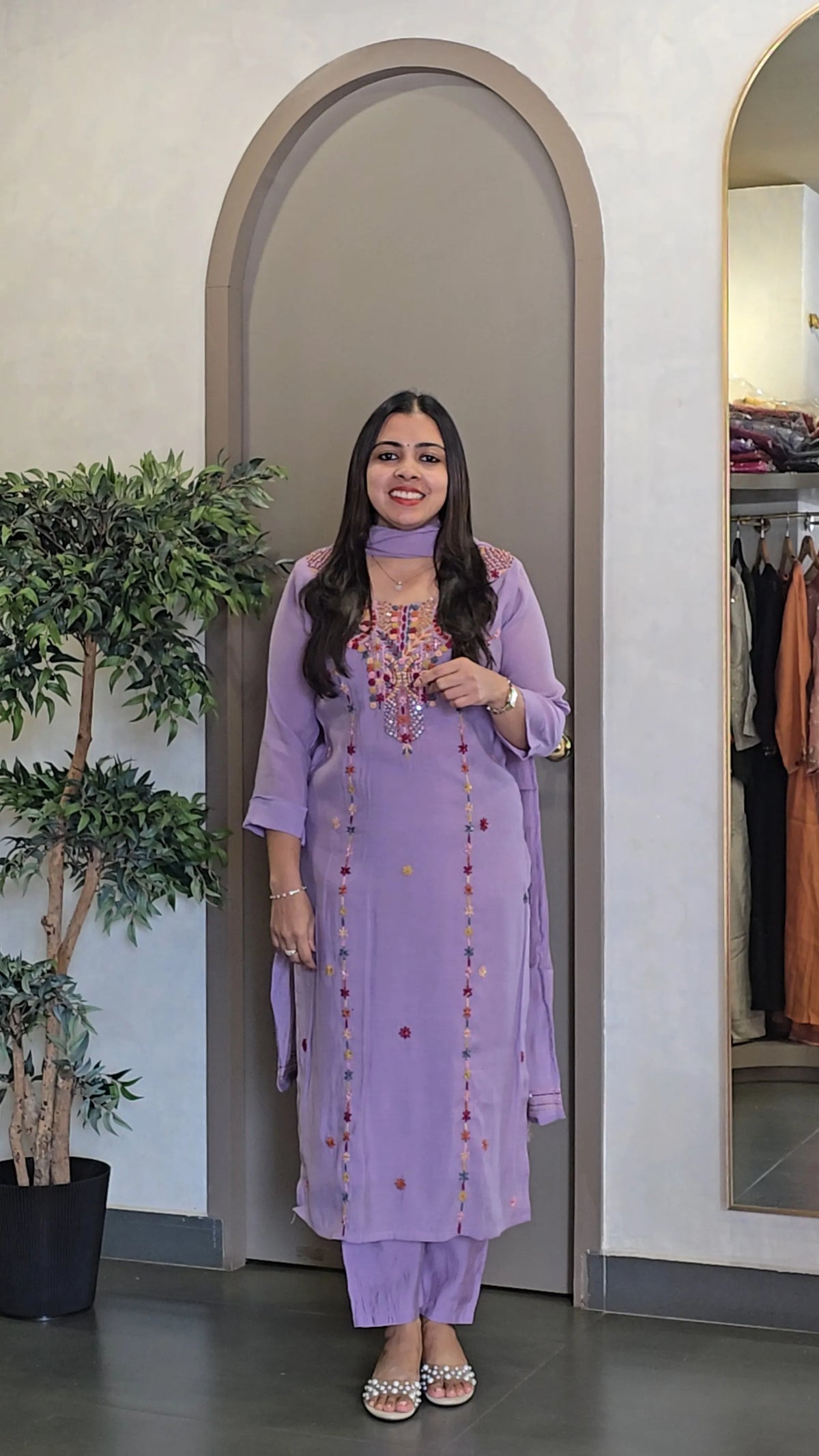 Premium Modal Chanderi Salwarset - SC 10884