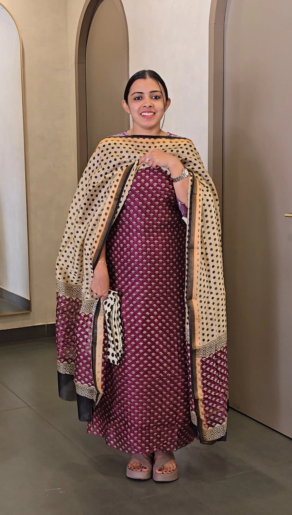Maheshwari Silk Salwarsuit - SC 10841