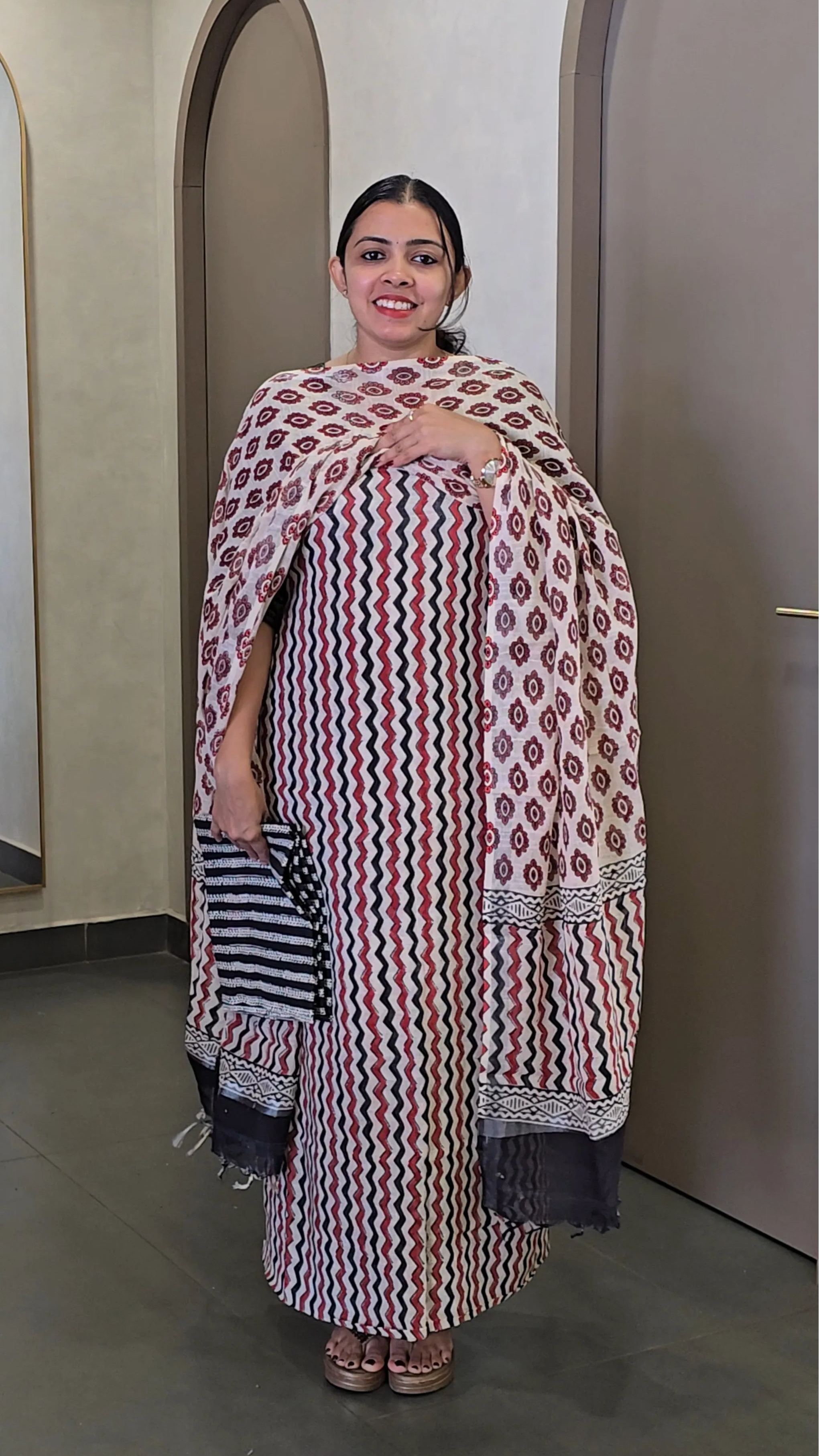 Semi - Linen Salwarsuit- SC 10326