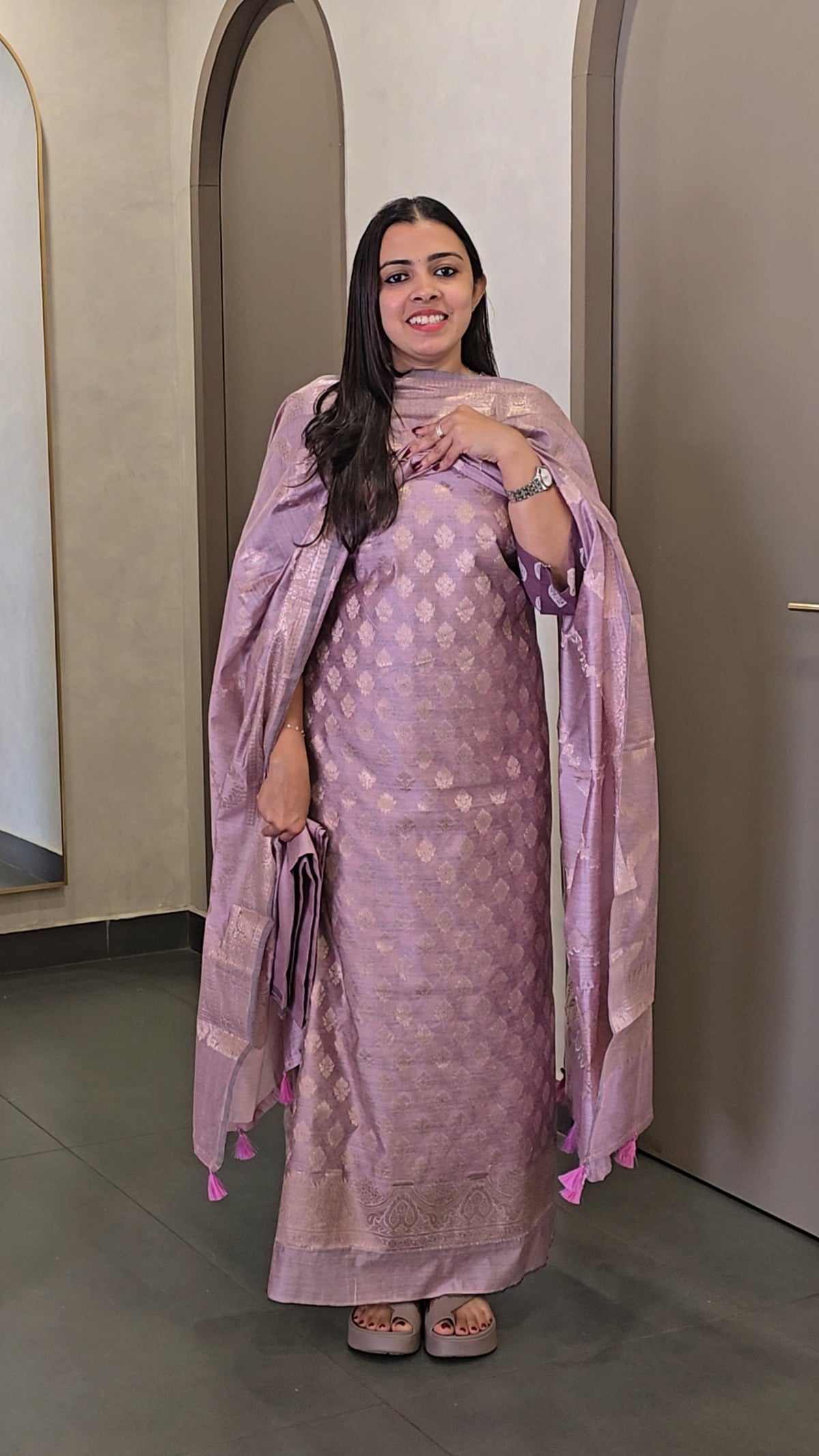 Soft Silk Banarasi Salwarsuit - SC 10661