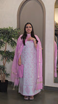 Chanderi Silk Salwarsuit - SC 10902