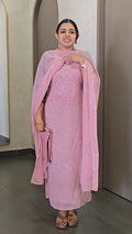 Premium Platinum Chiffon & Georgette Salwarsuit - SC 10475