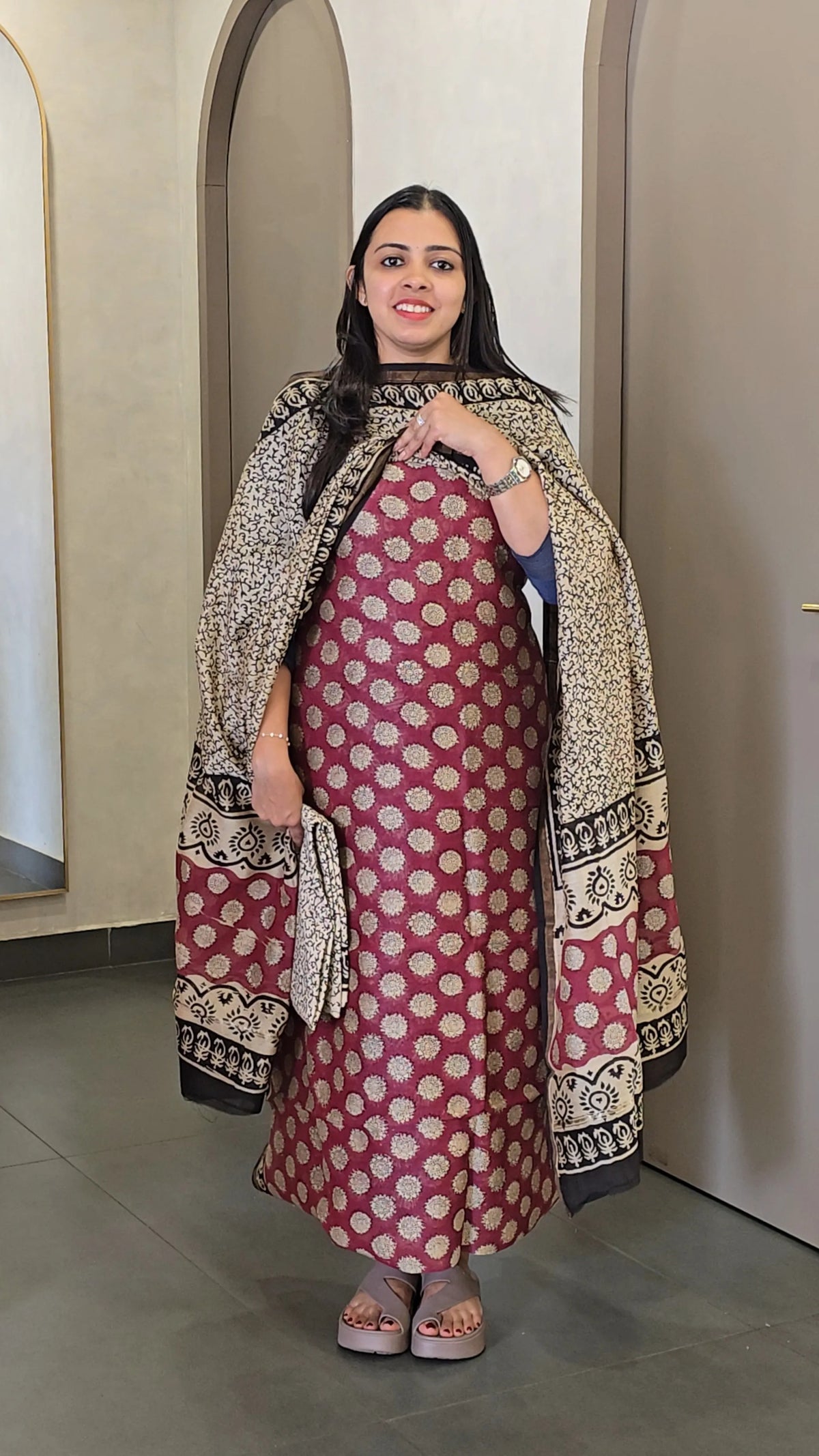 Chanderi Silk Salwarsuit - SC 10814