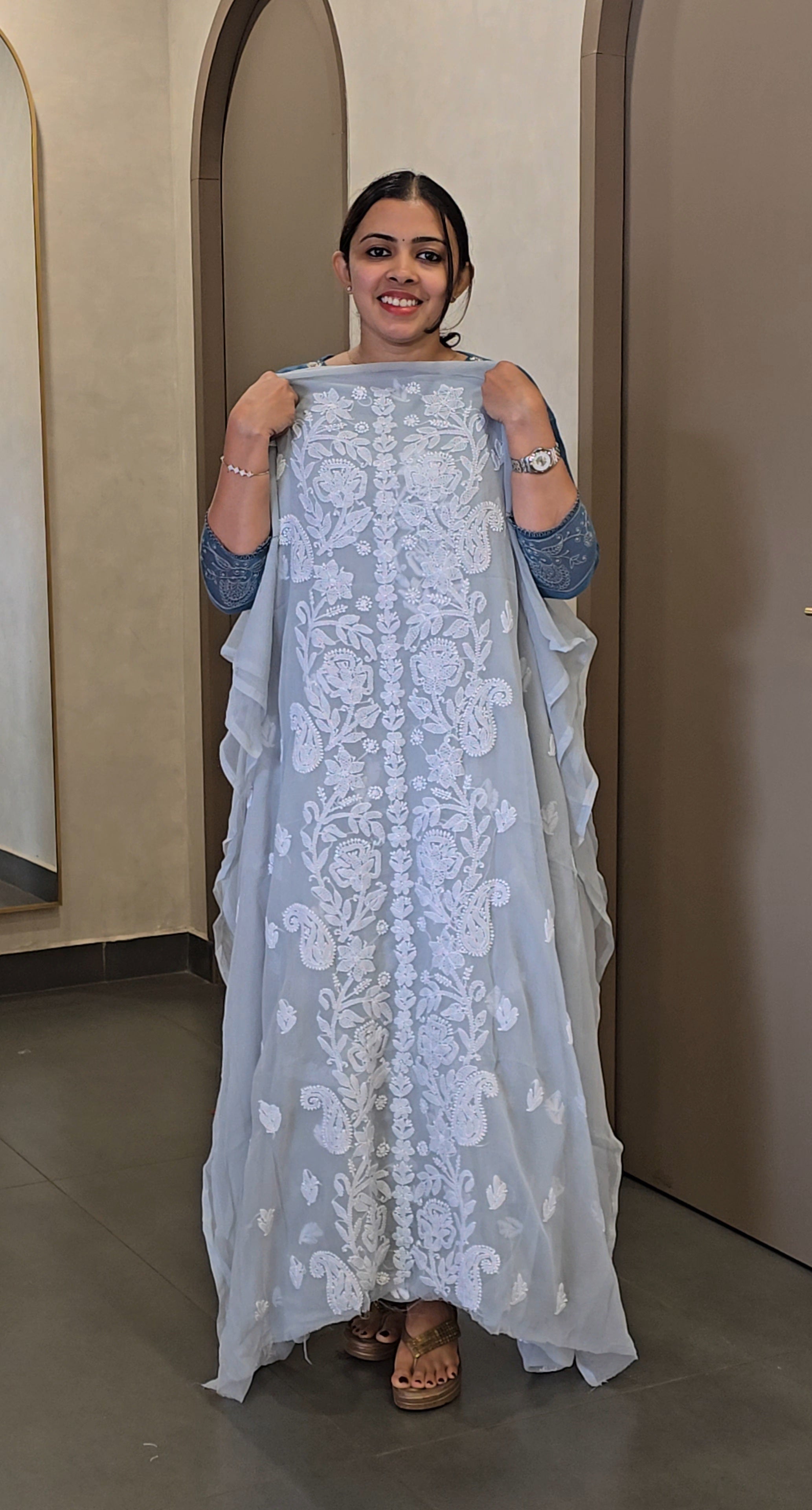 Georgette Chikankari Salwar Suit -SC 10409