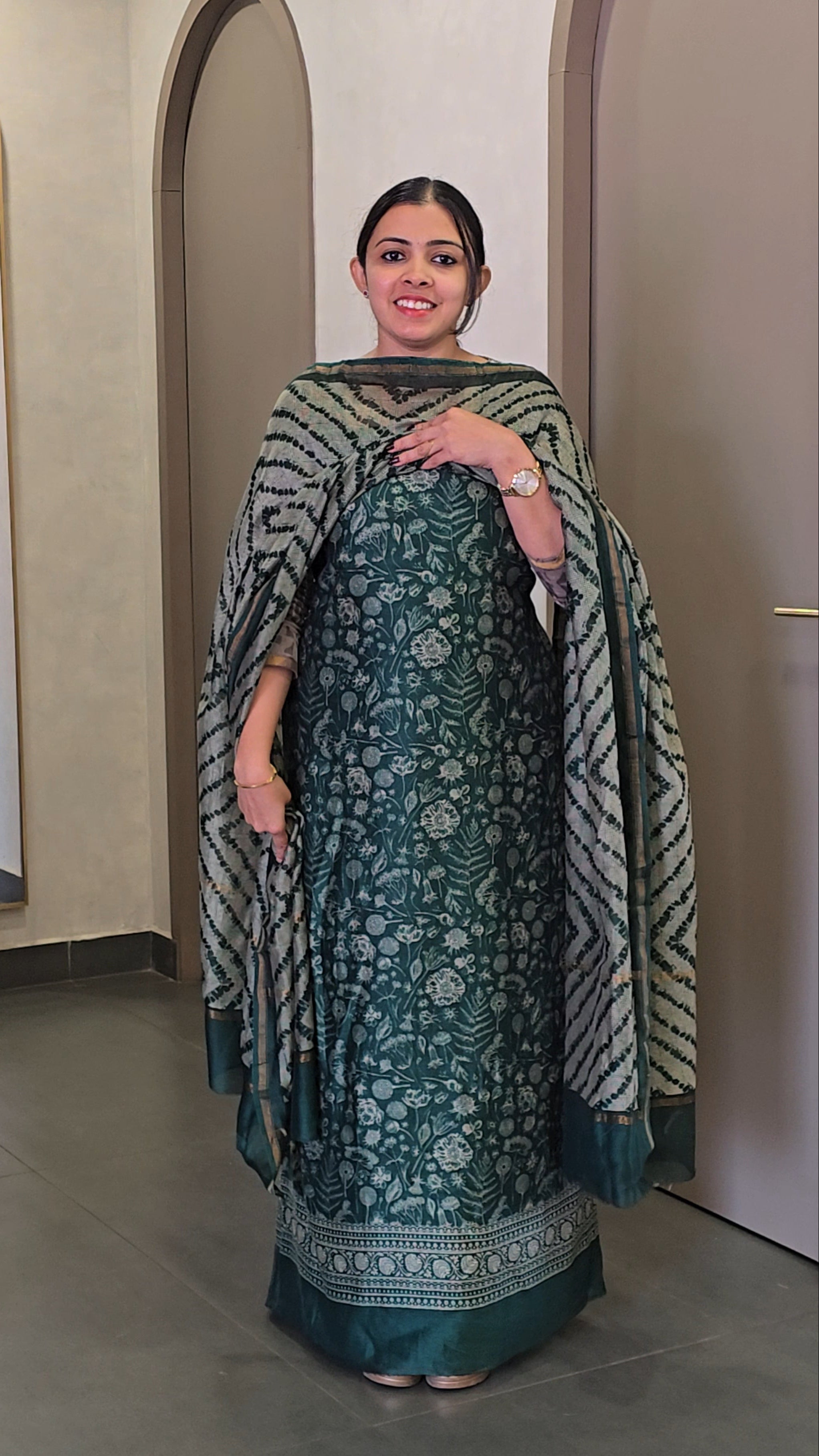 Premium Maheshwari Silk Salwarsuit- SC 10292