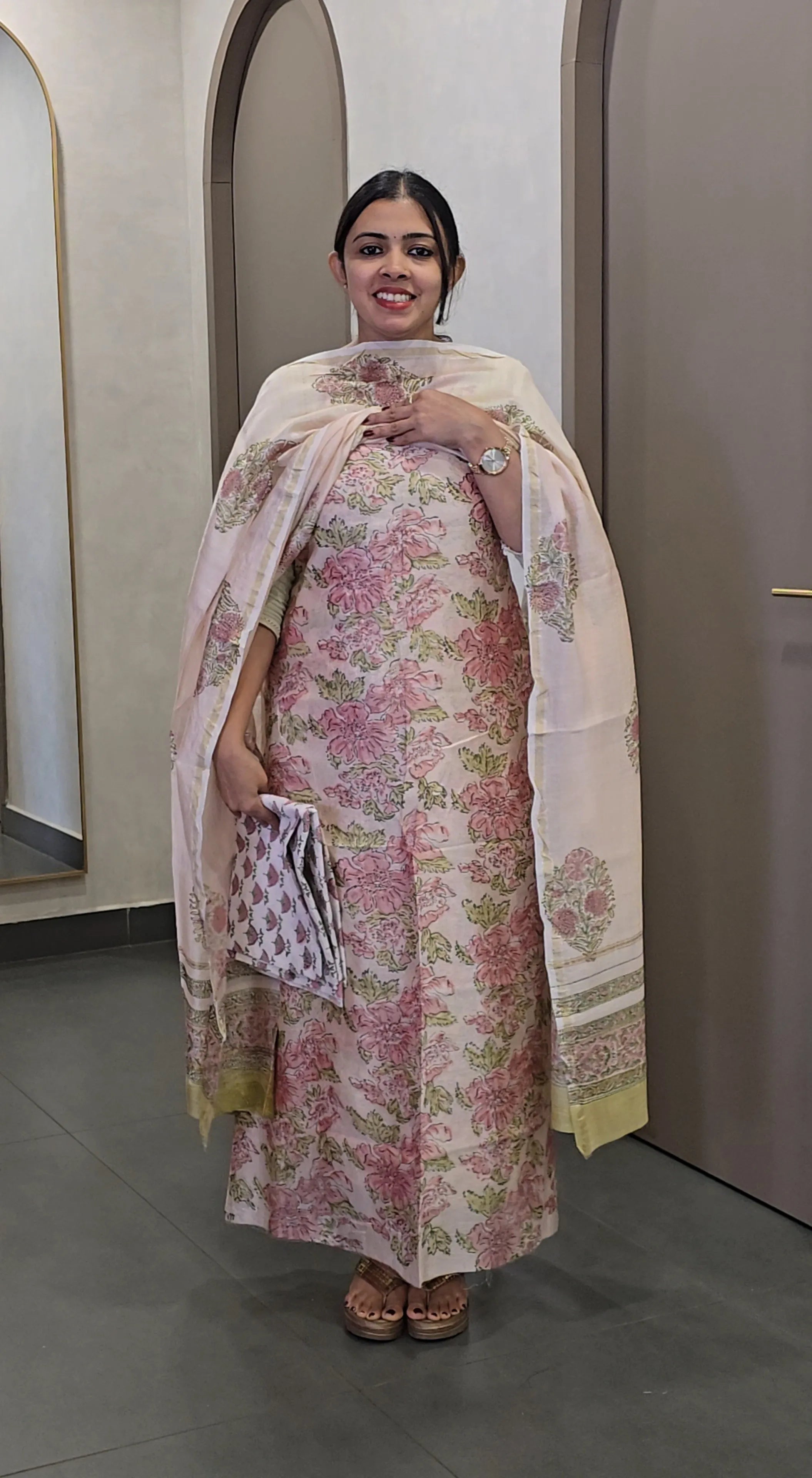 Chanderi Silk Salwarsuit - SC 10338