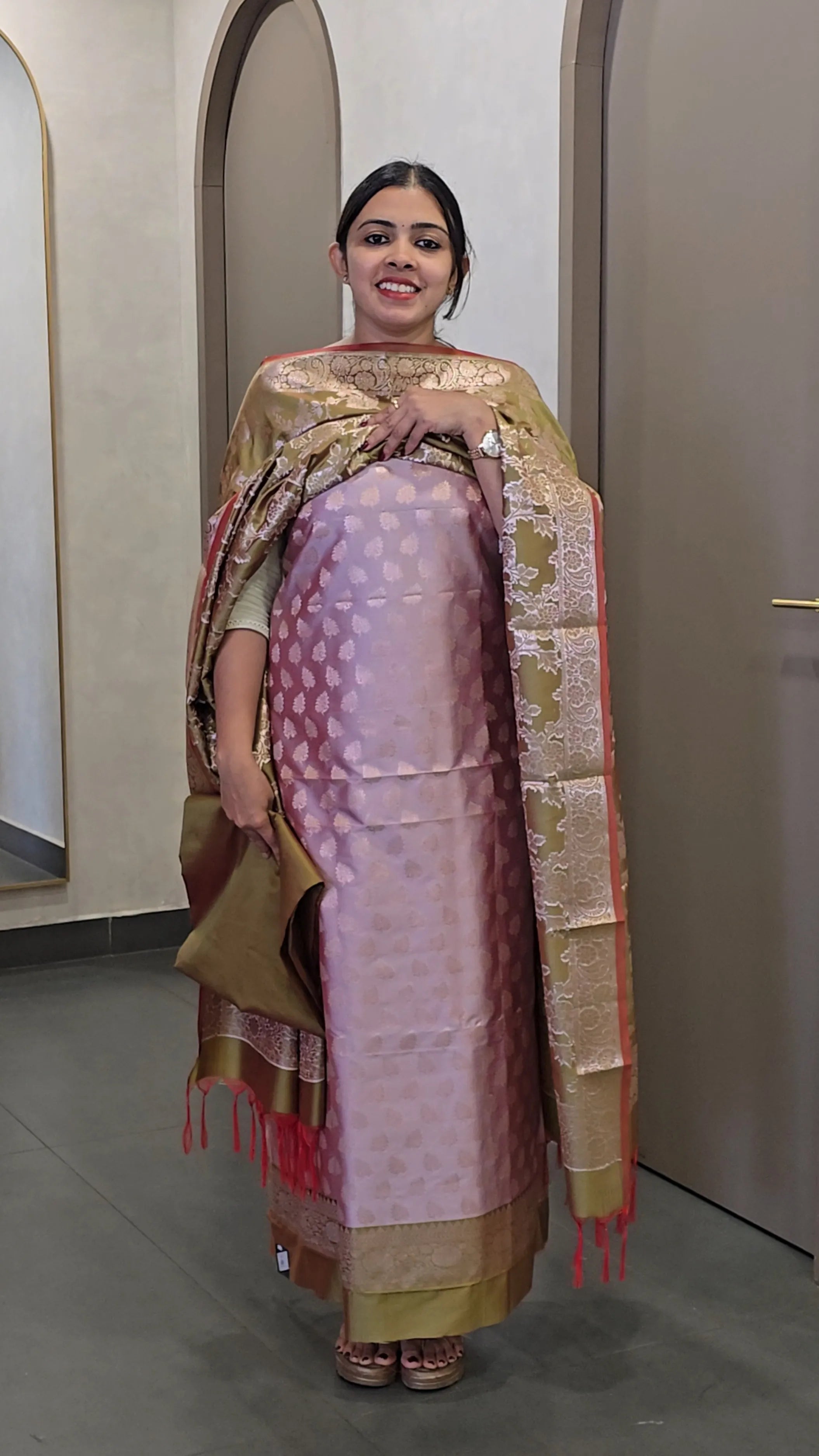 Soft Silk Banarasi Salwarsuit - SC 10254