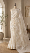 Pure Turkish Organza Saree - SC 10193