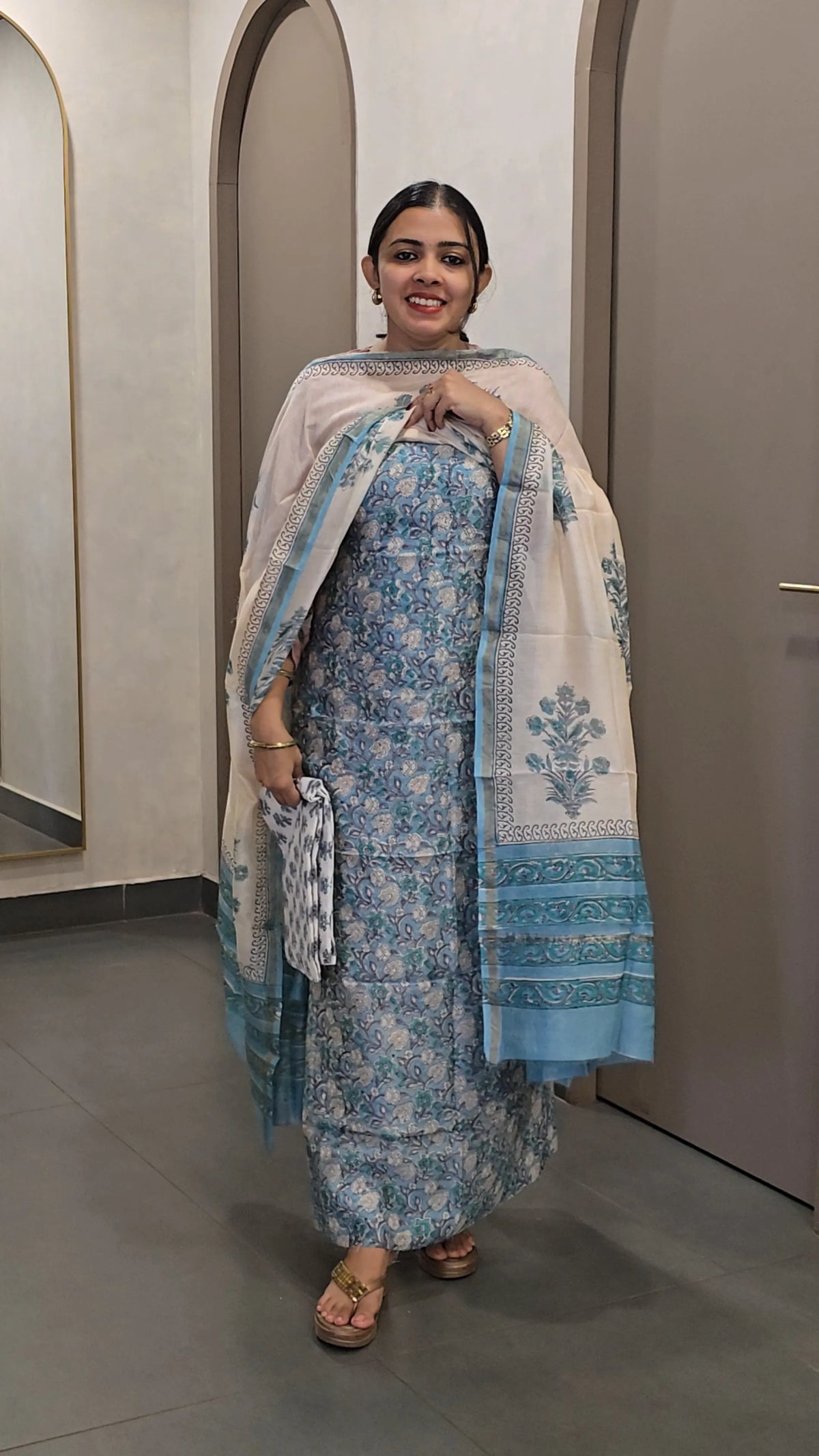 ChanderiSilk Salwarsuit - SC 10729