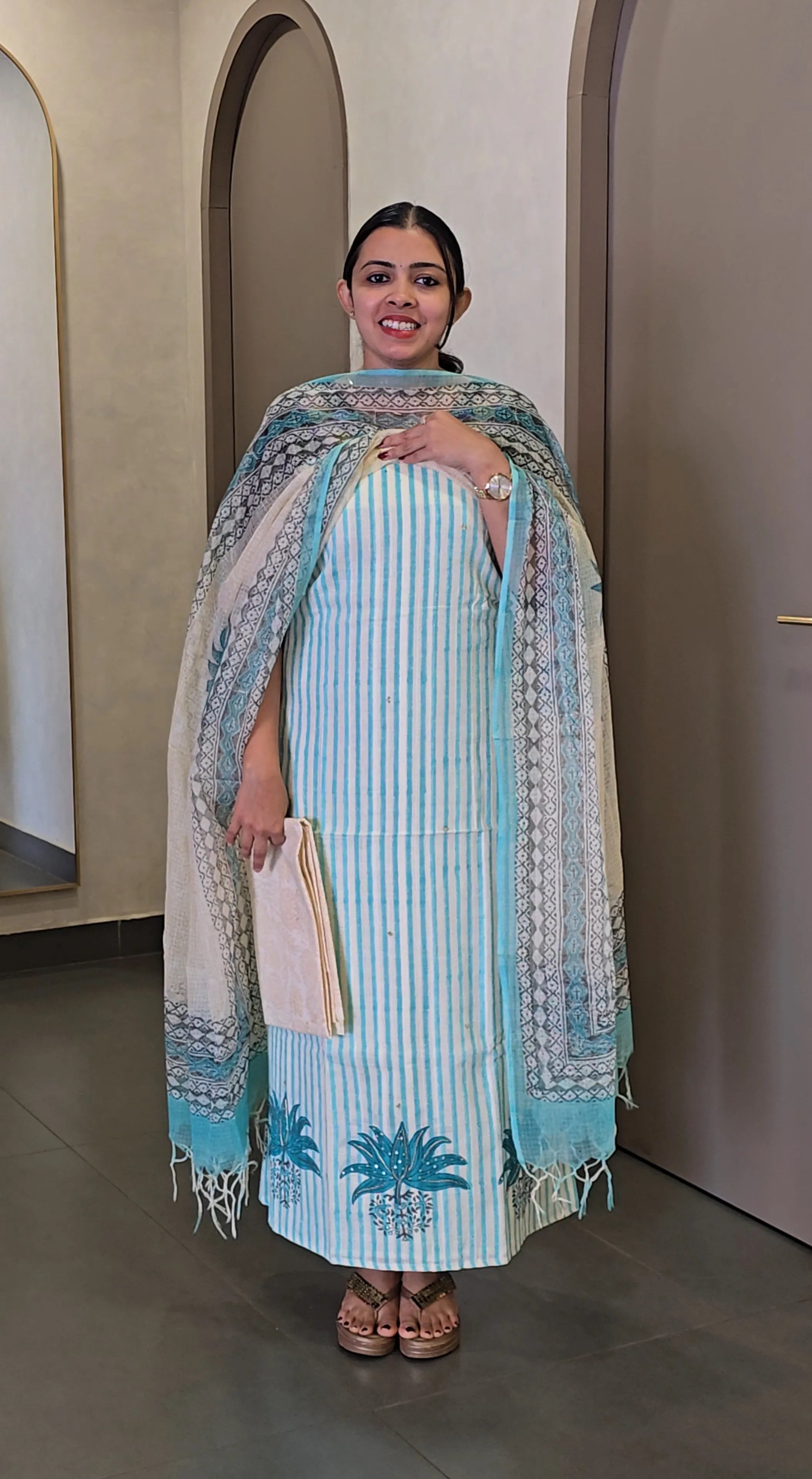 Pure Cotton Salwarsuit - SC 10173