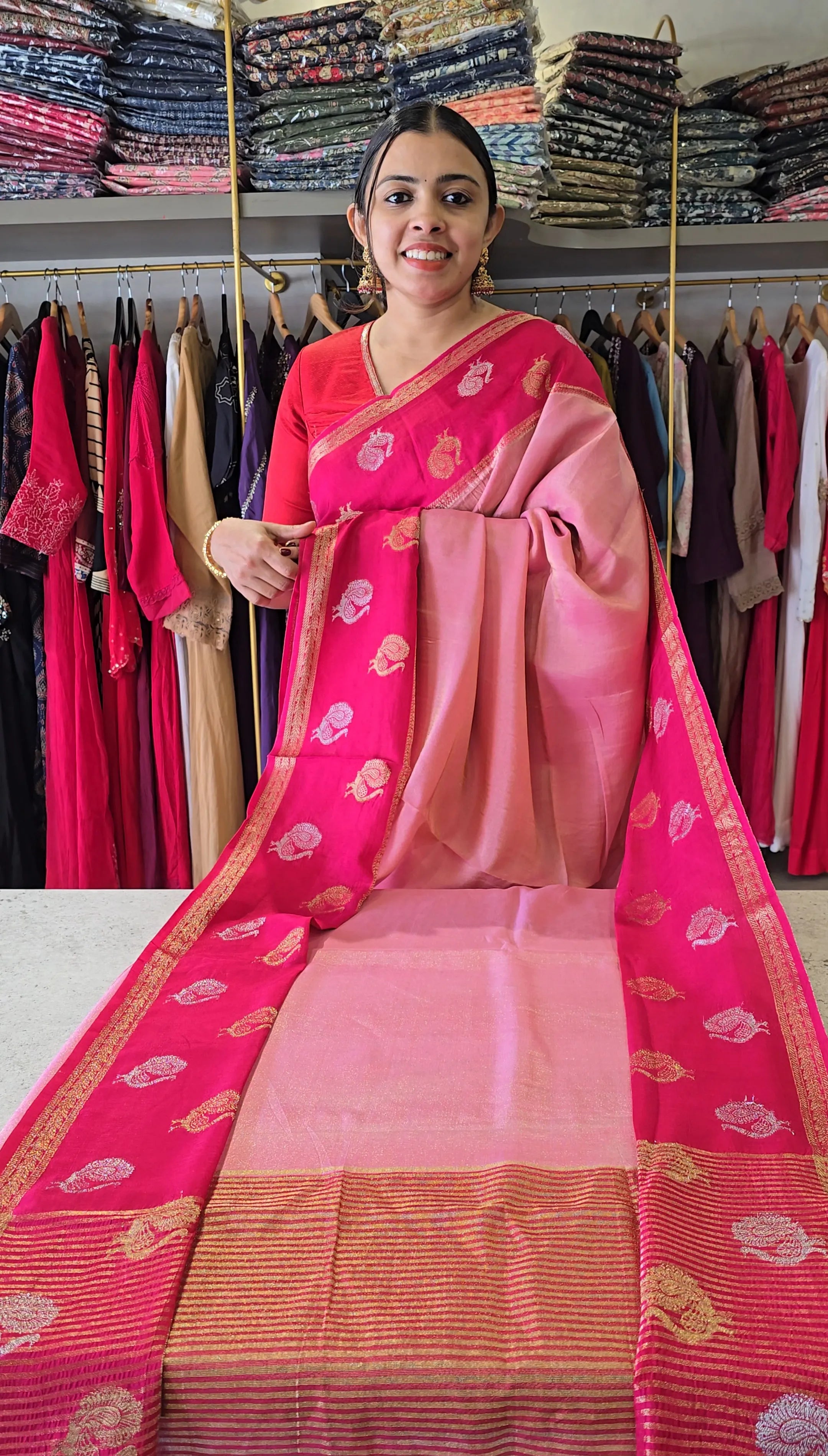 Soft Tissue Silk Saree - SC 9821