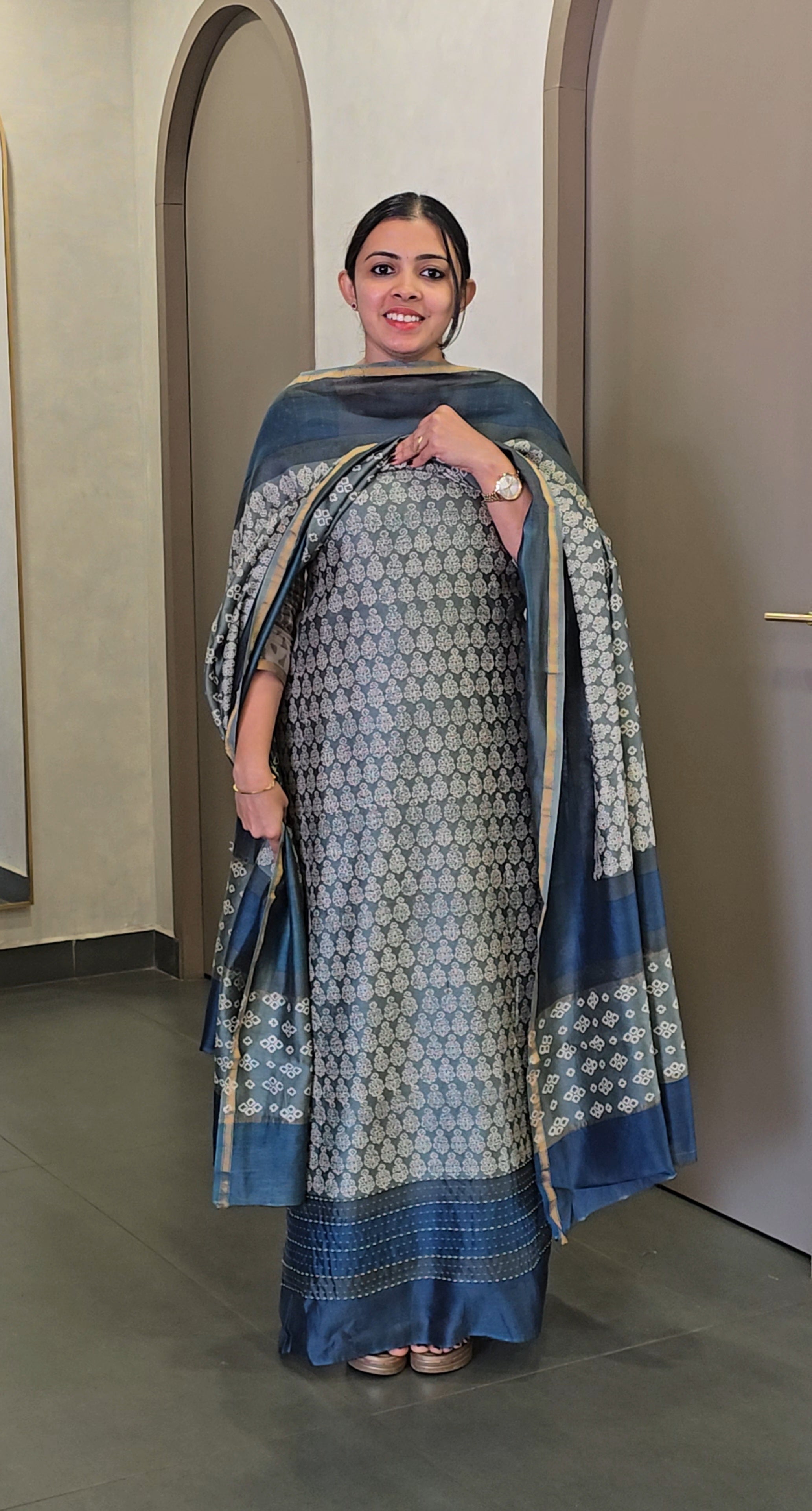Premium Maheshwari Silk Salwarsuit- SC 10292