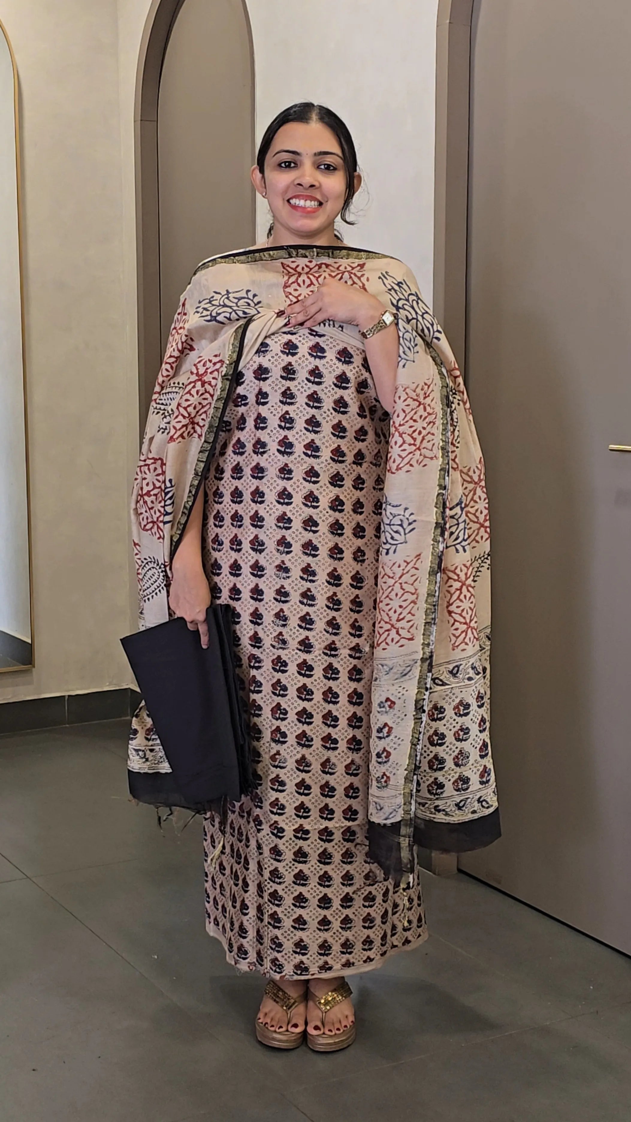 Chanderi Silk Salwarsuit - SC 10619