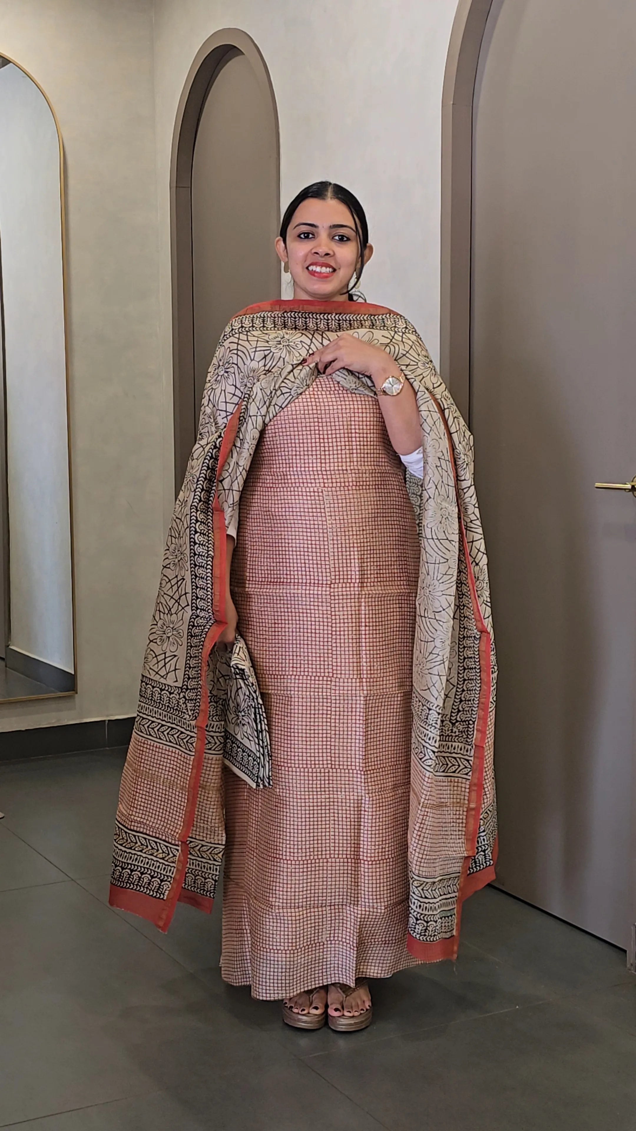Chanderi Silk Salwarsuit - SC 10338