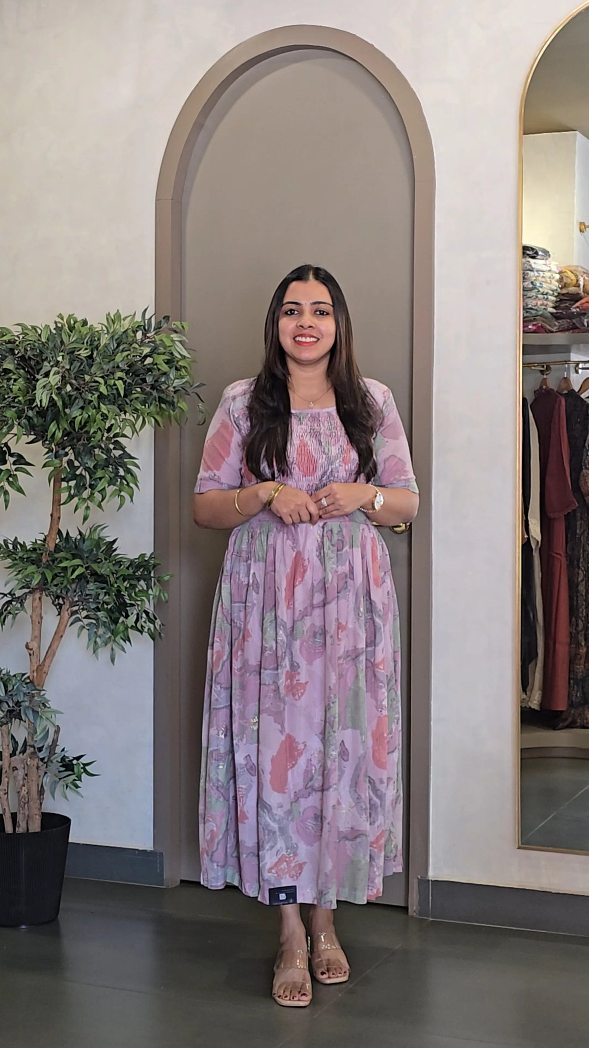 Crushed Georgette Frock - Offer