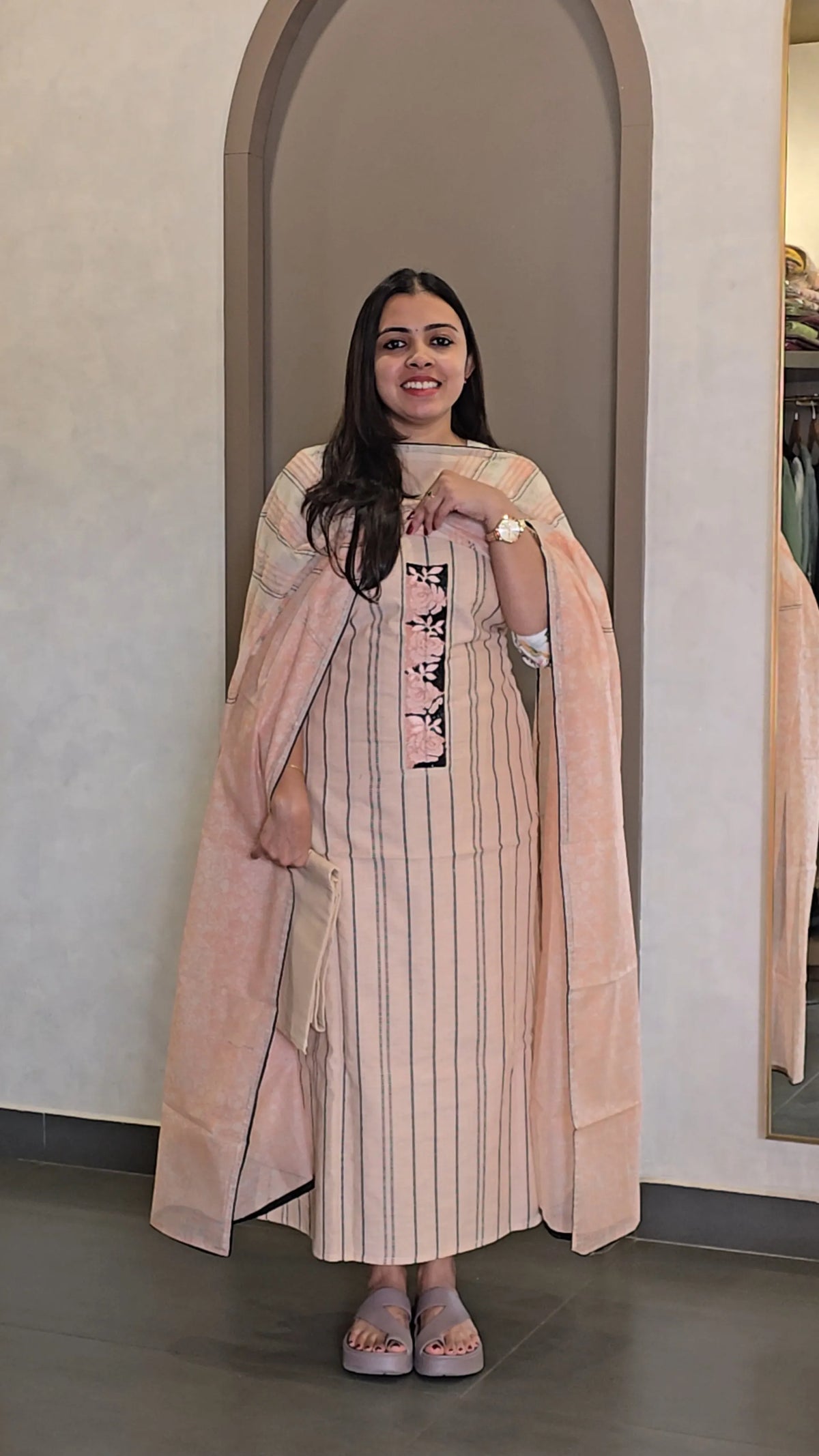 Pure Cotton Salwarsuit with Kota Dupatta - SC 10682
