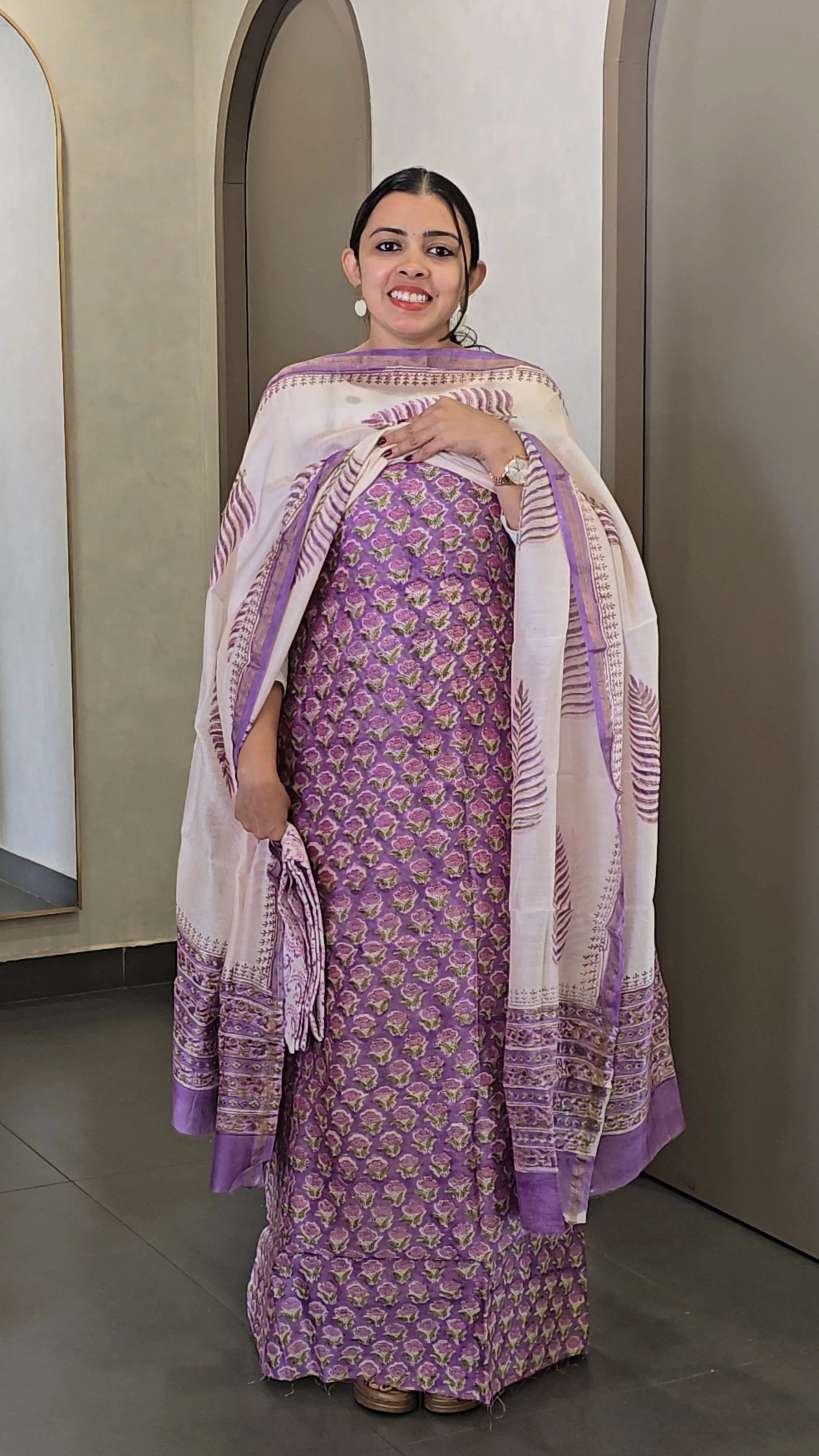 Chanderi Silk Salwarsuit - SC 10338