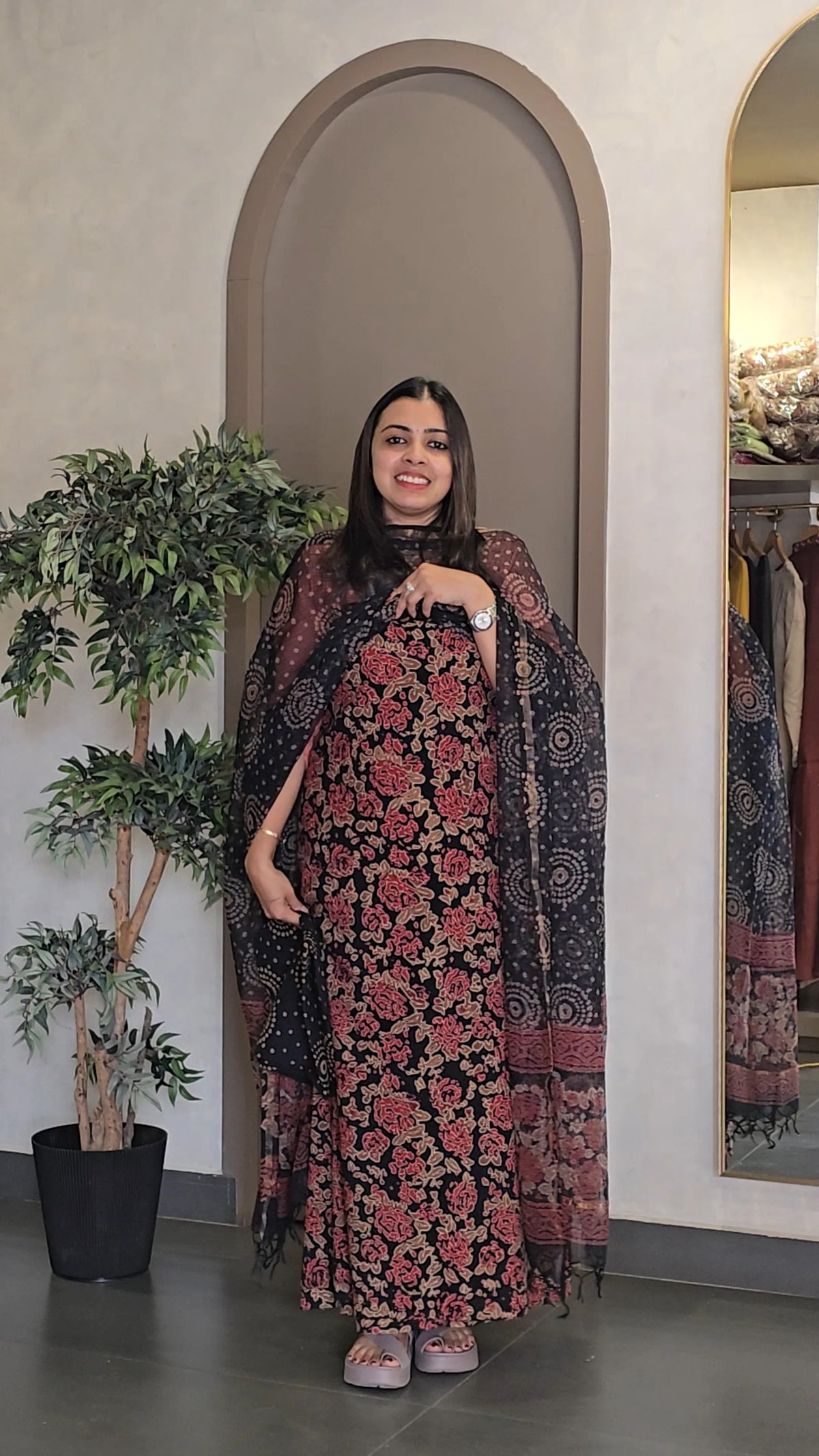 Cotton Salwarsuit with Kota Doria Dupatta - SC 10945