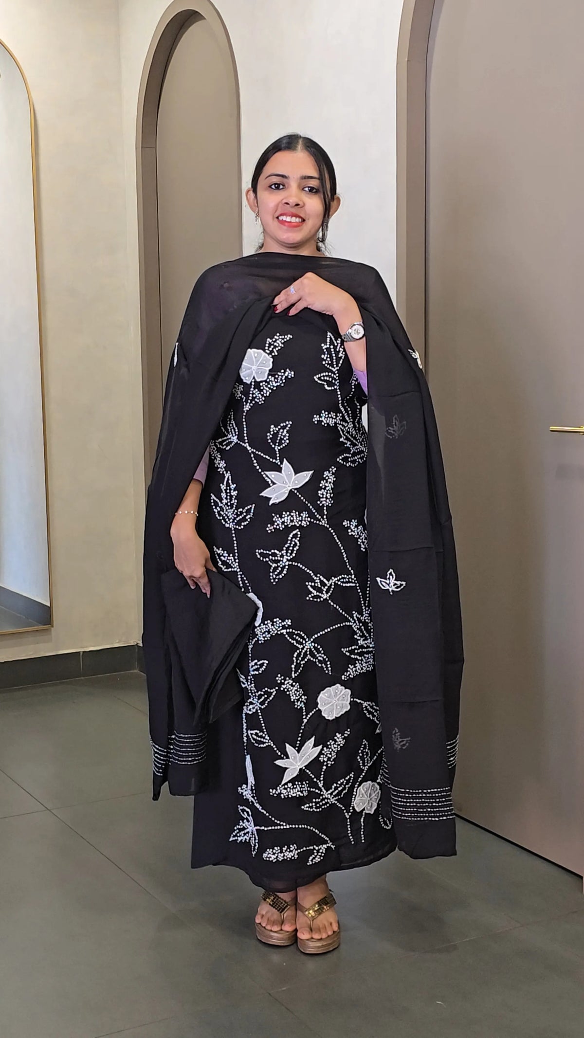 Pure Viscose Organza Salwarsuit - SC 10778