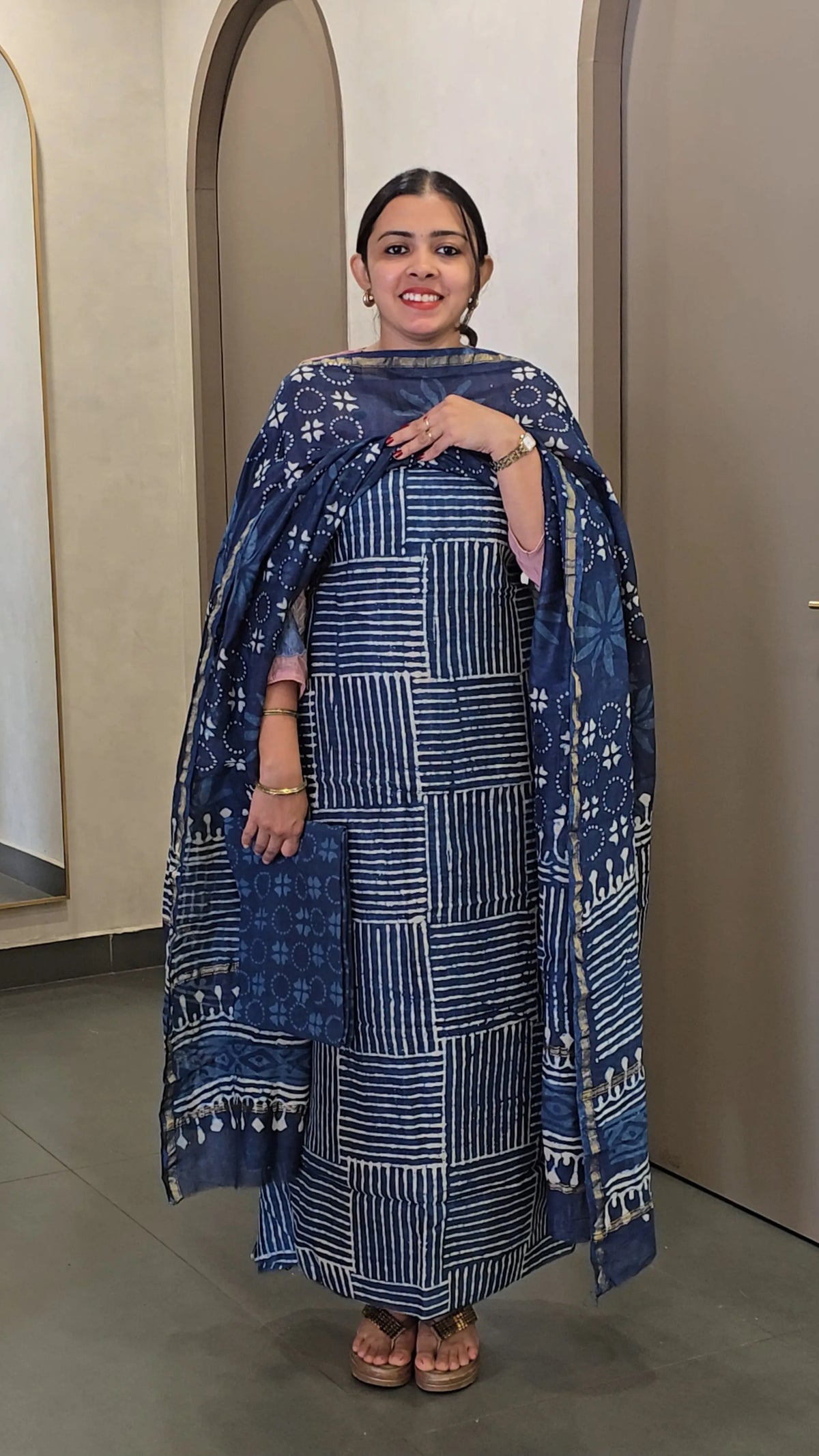 ChanderiSilk Salwarsuit - SC 10729