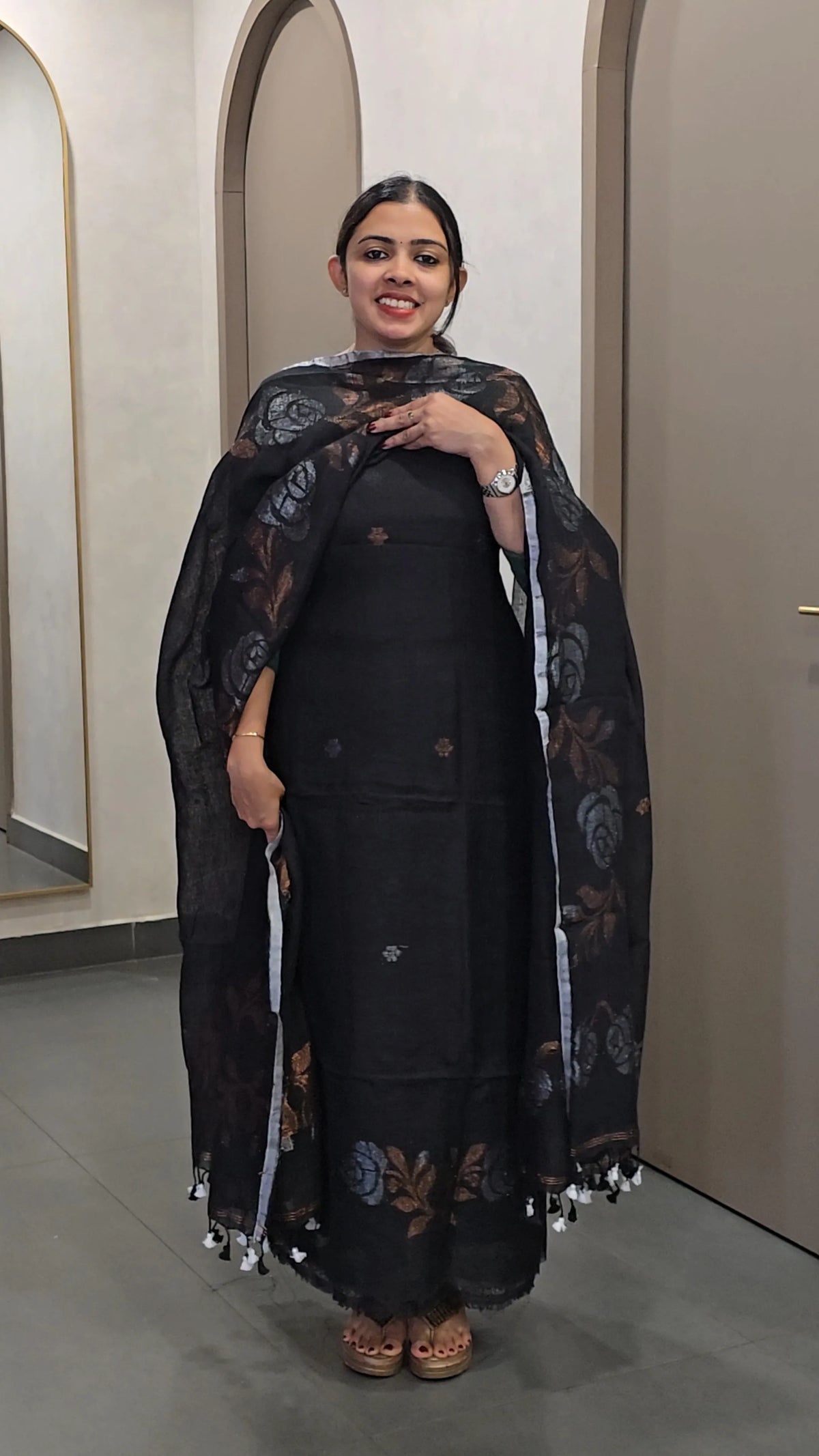 Pure Linen Salwarsuit - SC 10719