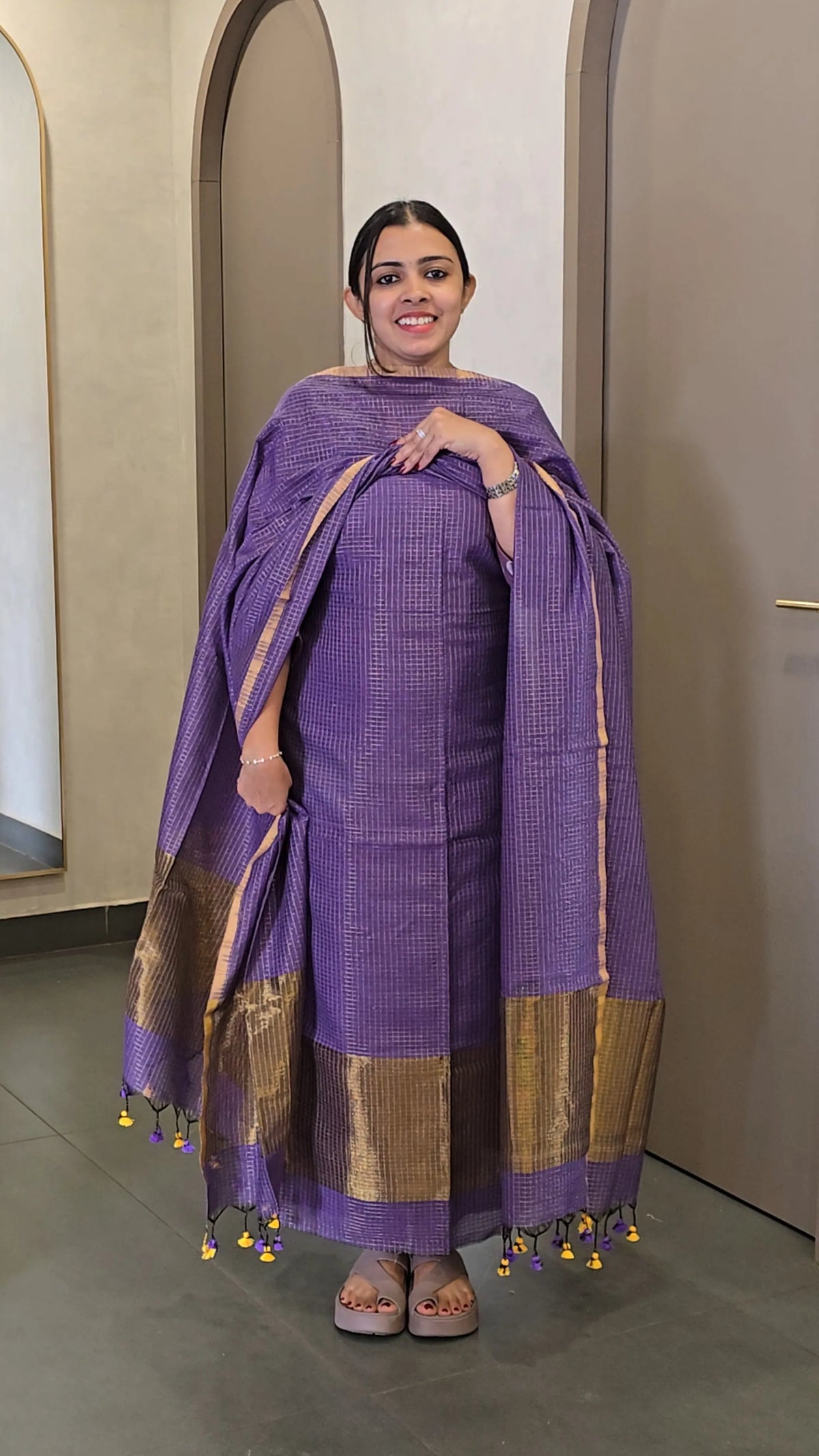 Chanderi Salwarsuit - SC 10837